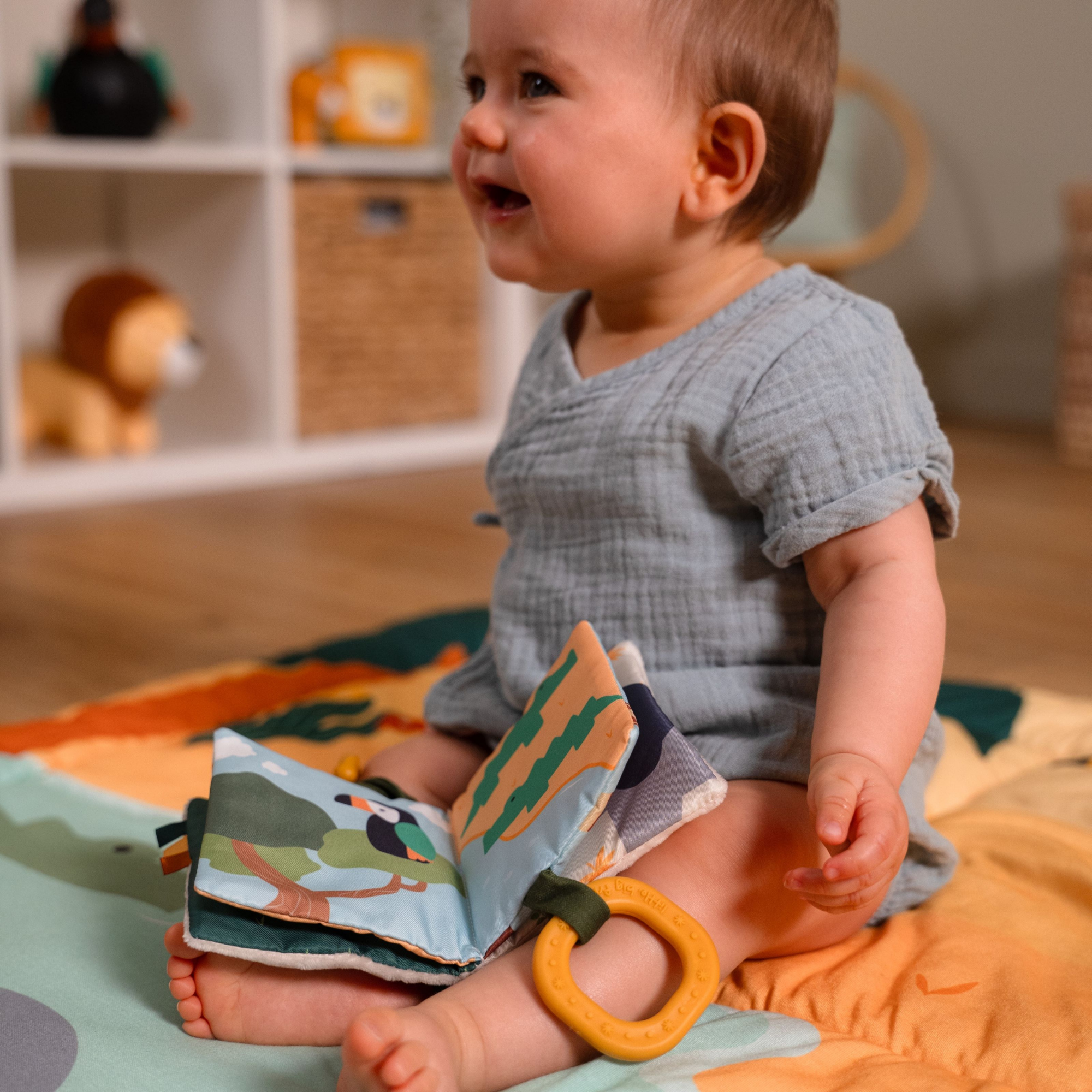 LITTLE BIG FRIENDS Soft Baby Book - Jungle
