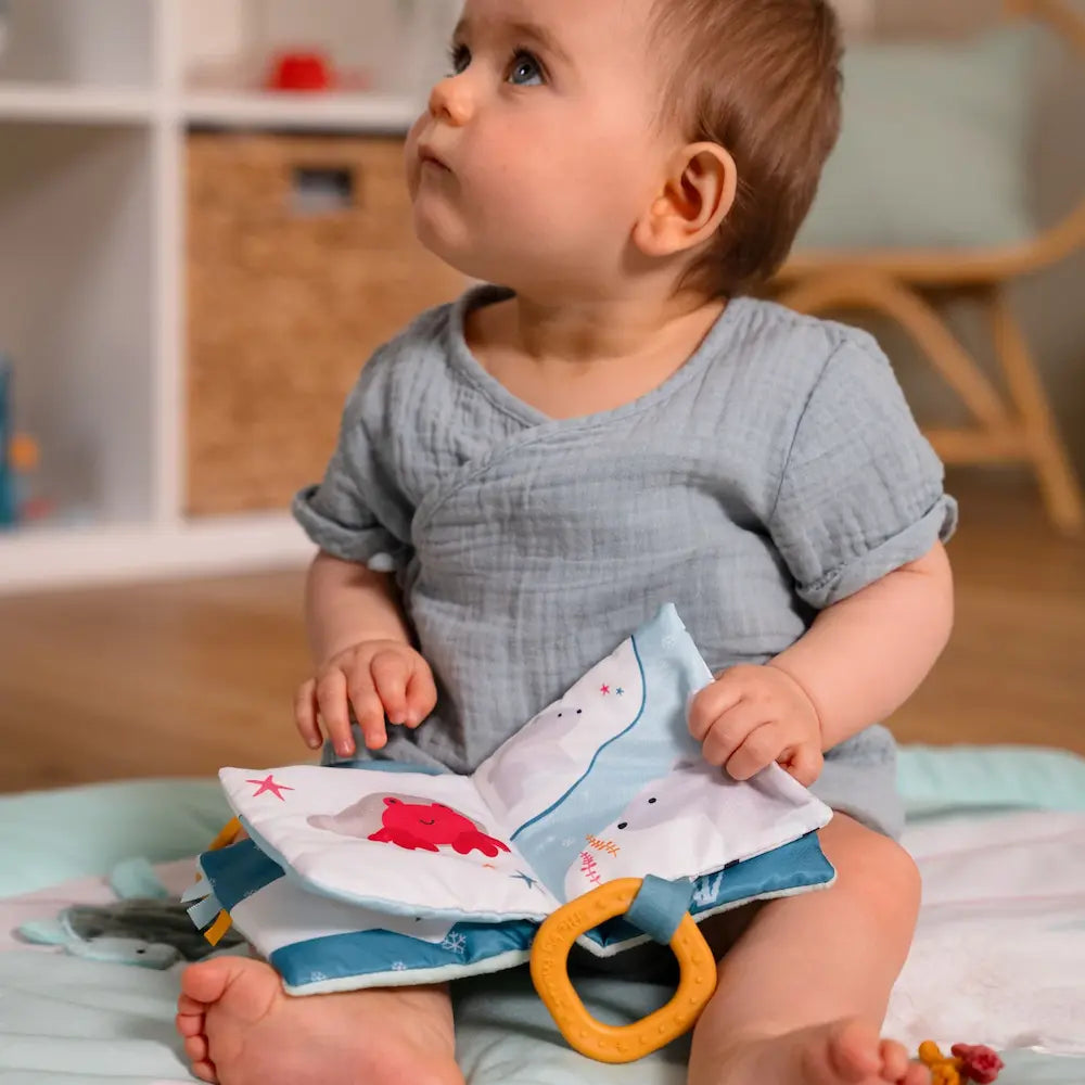 LITTLE BIG FRIENDS Soft Baby Book - Ocean