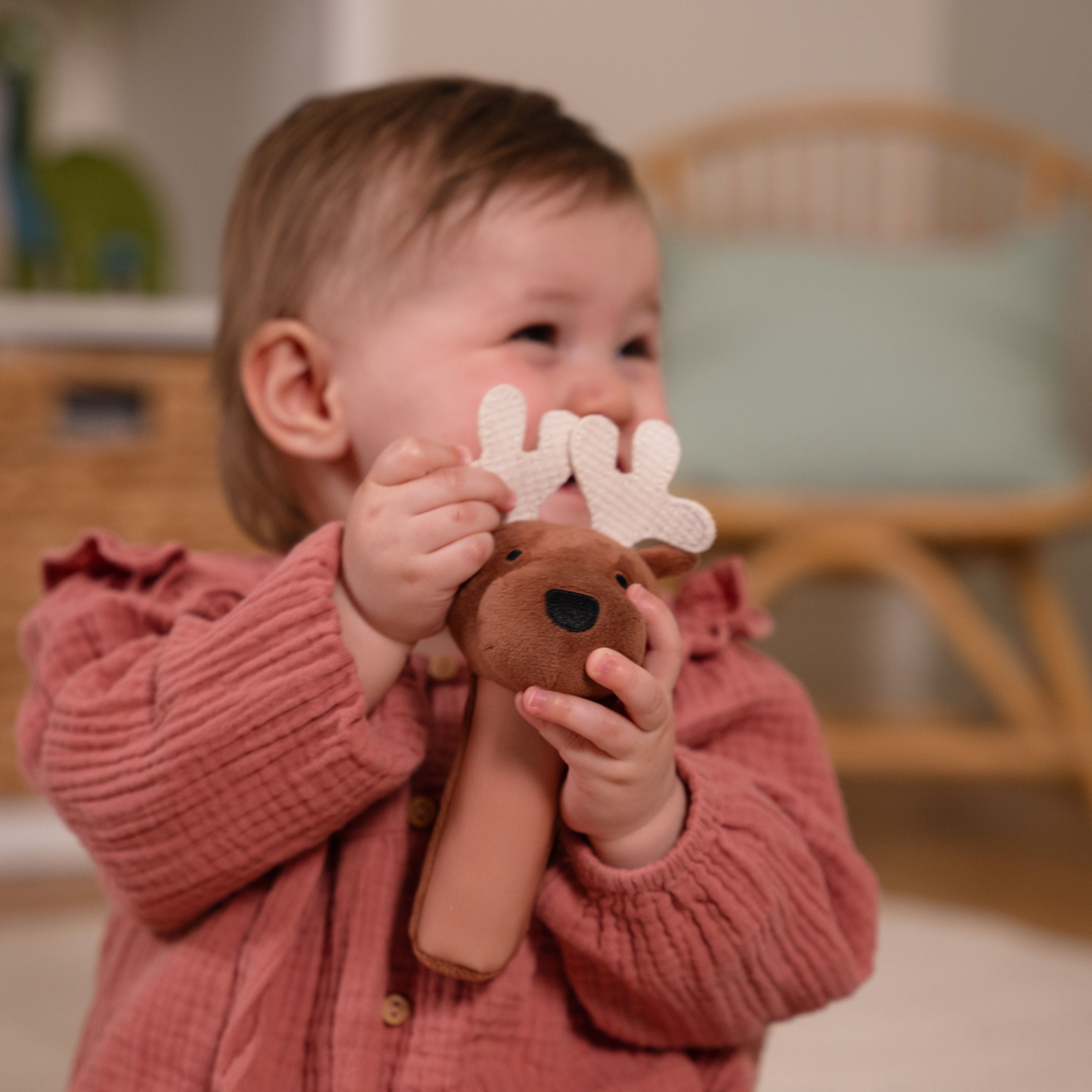 LITTLE BIG FRIENDS Squeaker Rattle - Bruce the Moose