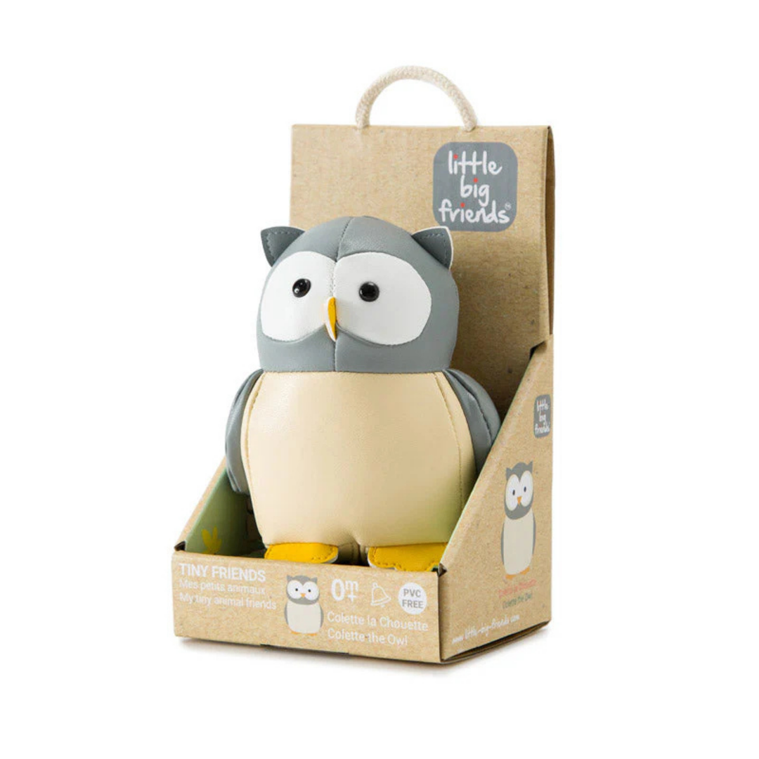 LITTLE BIG FRIENDS Tiny Friends Rattle - Colette the Owl