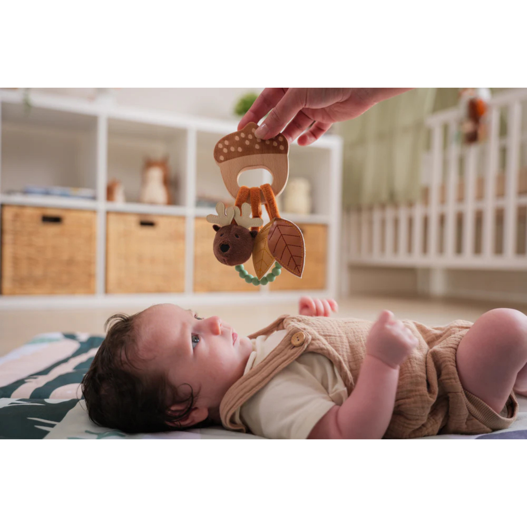 LITTLE BIG FRIENDS Wooden Rattle - Forest