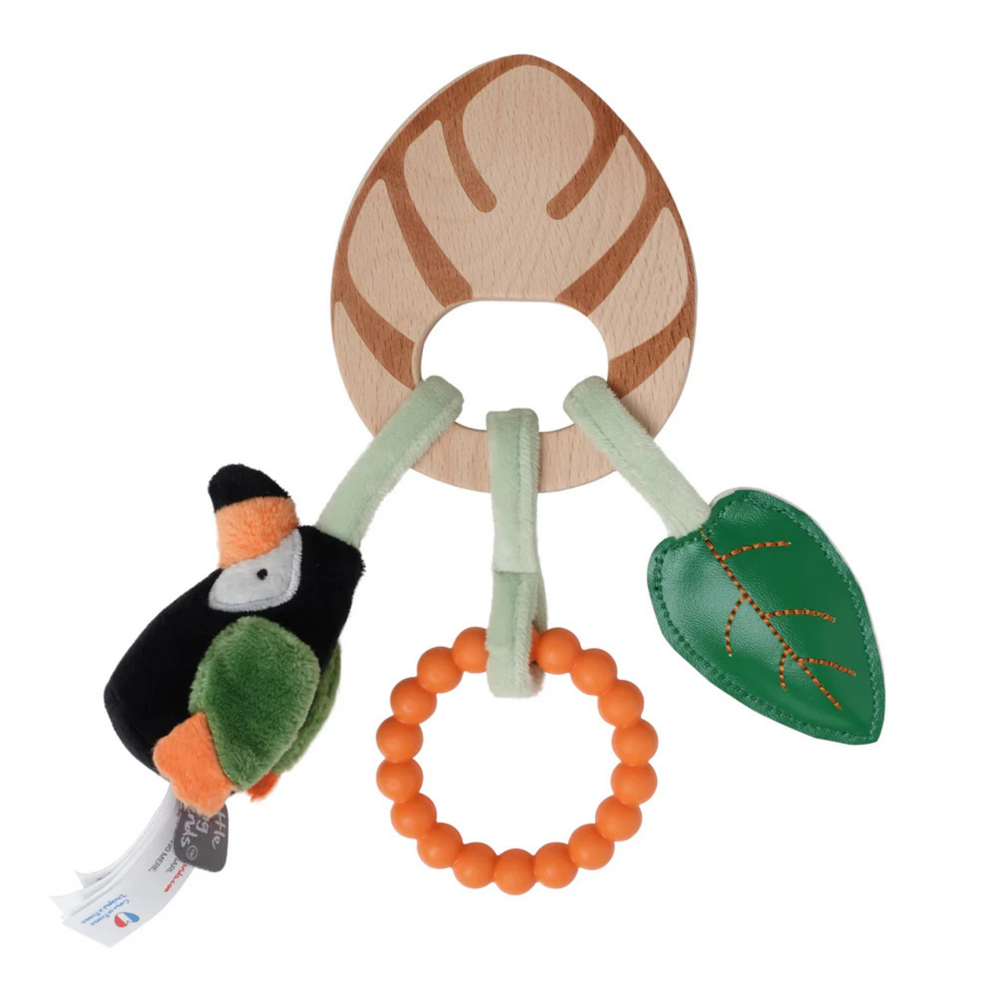 LITTLE BIG FRIENDS Wooden Rattle - Jungle