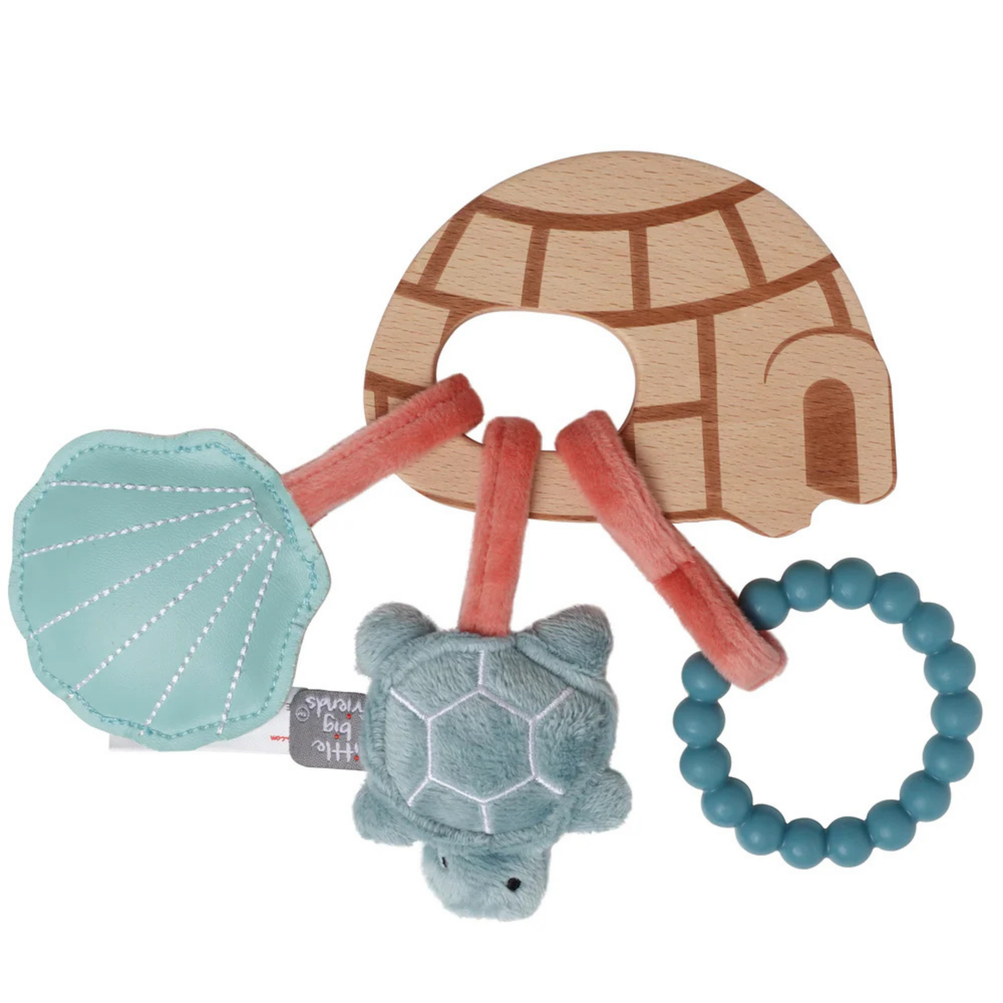 LITTLE BIG FRIENDS Wooden Rattle - Ocean