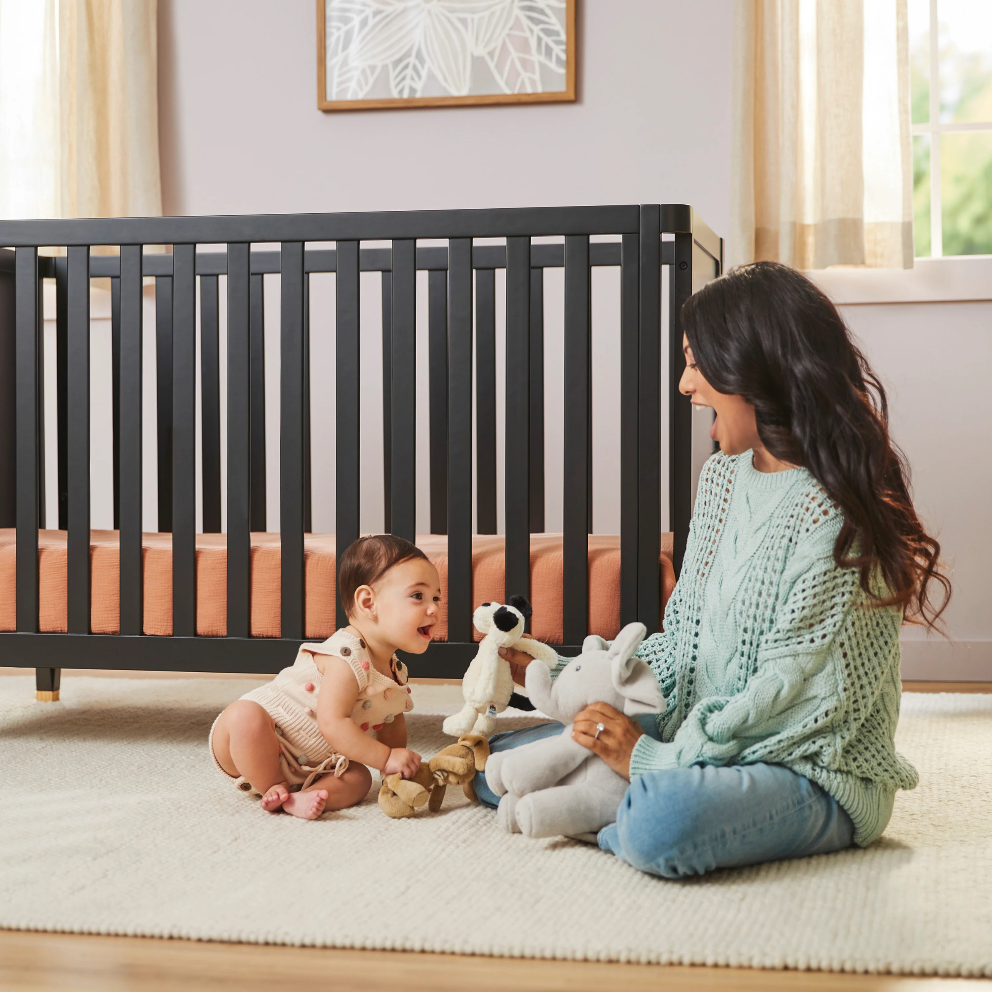 LITTLE SEEDS Aster 4-in-1 Convertible Crib