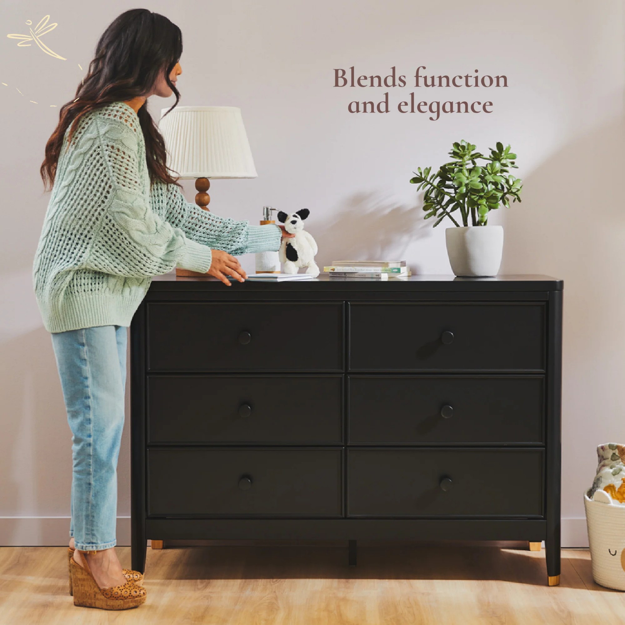 LITTLE SEEDS Aster 6-Drawer Nursery Dresser