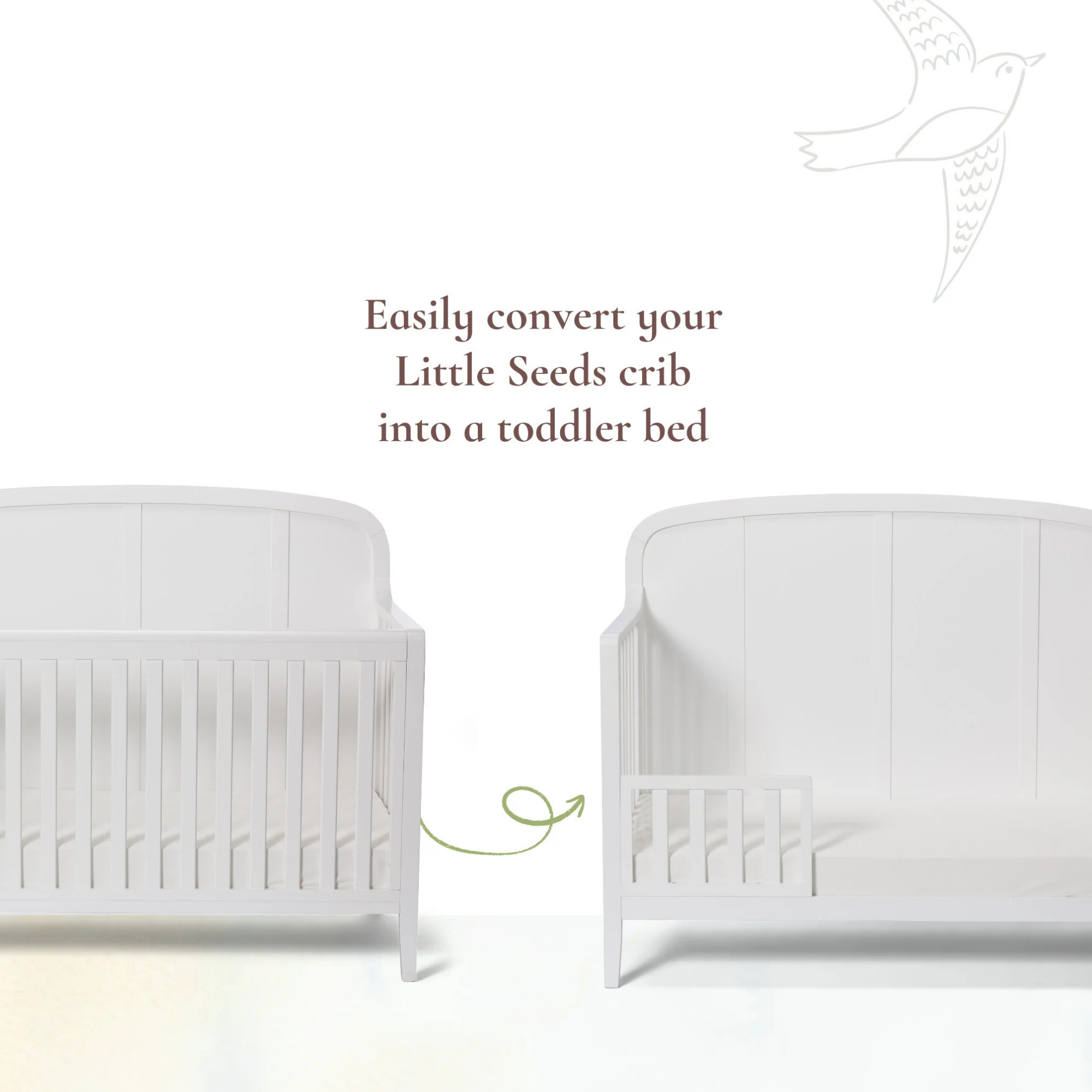 LITTLE SEEDS Aster Toddler Bed Conversion Kit
