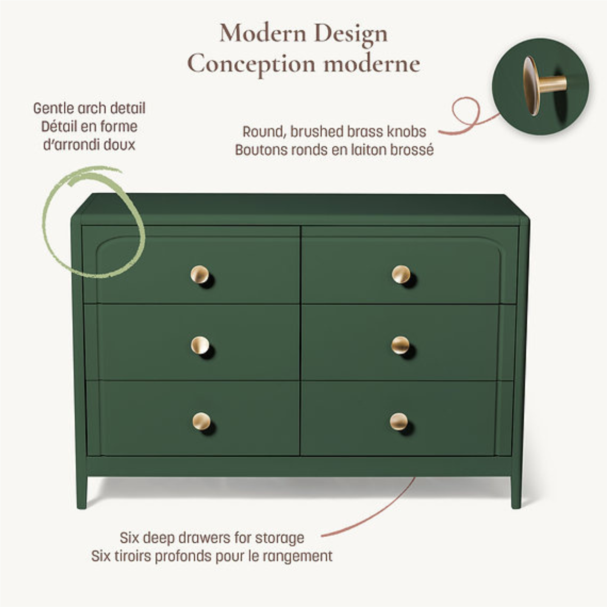 LITTLE SEEDS Briar 6-Drawer Dresser