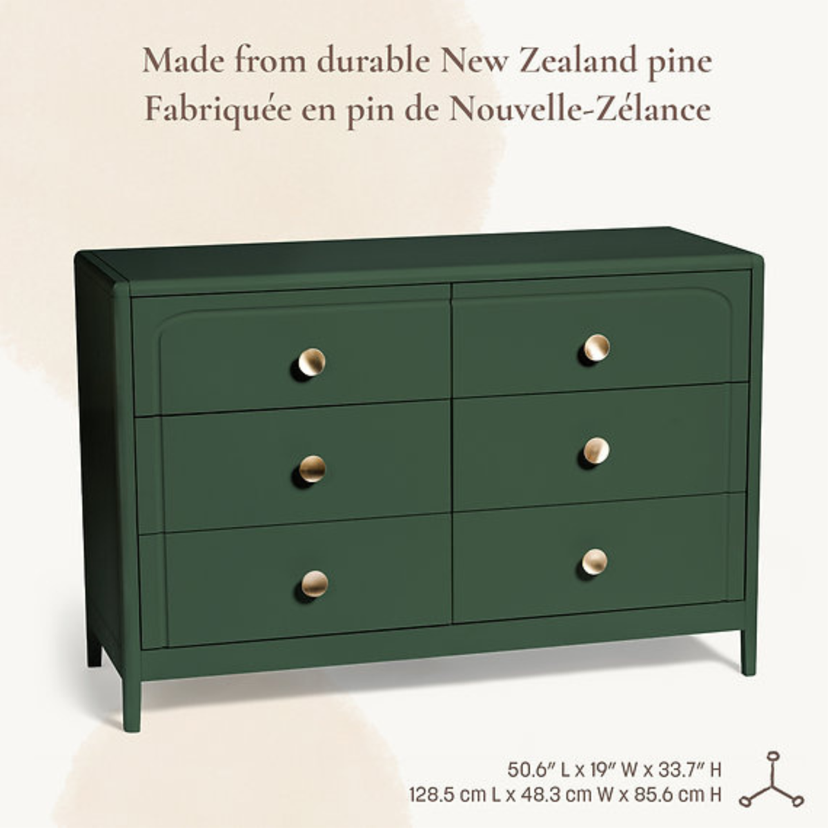 LITTLE SEEDS Briar 6-Drawer Dresser