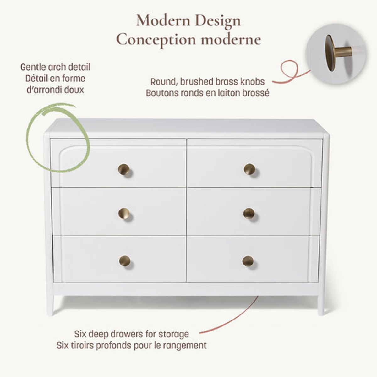 LITTLE SEEDS Briar 6-Drawer Dresser