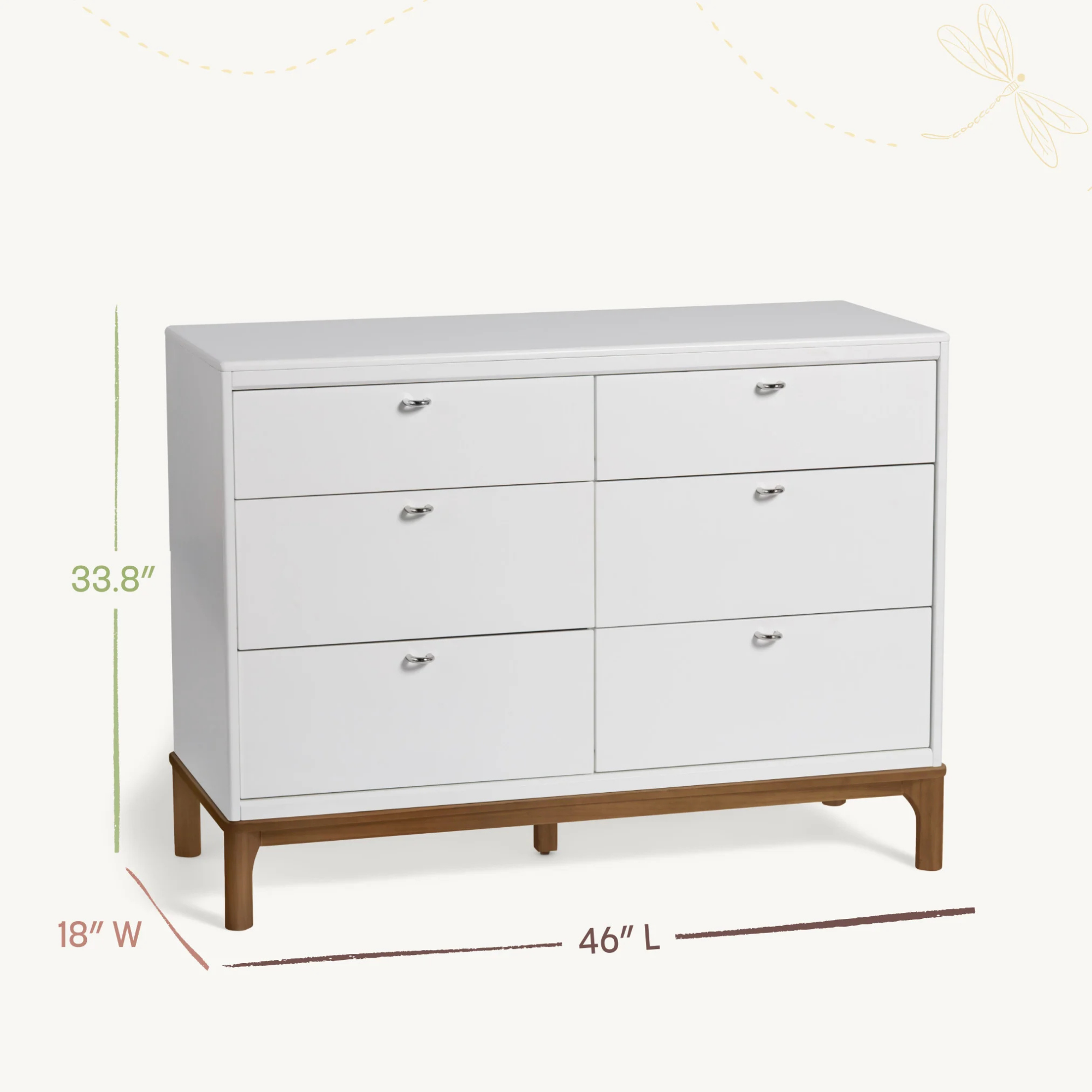 LITTLE SEEDS Laurel 6-Drawer Dresser