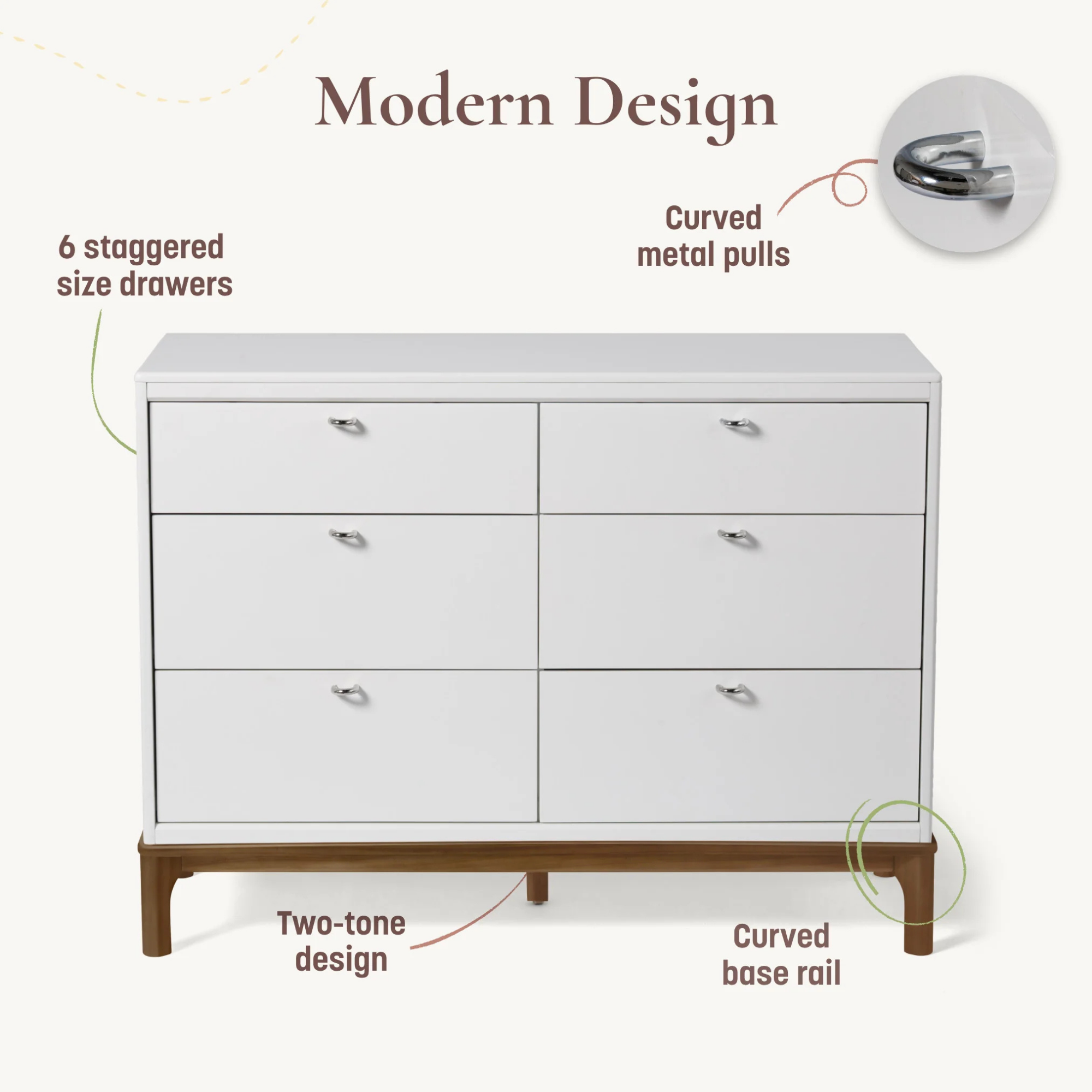 LITTLE SEEDS Laurel 6-Drawer Dresser