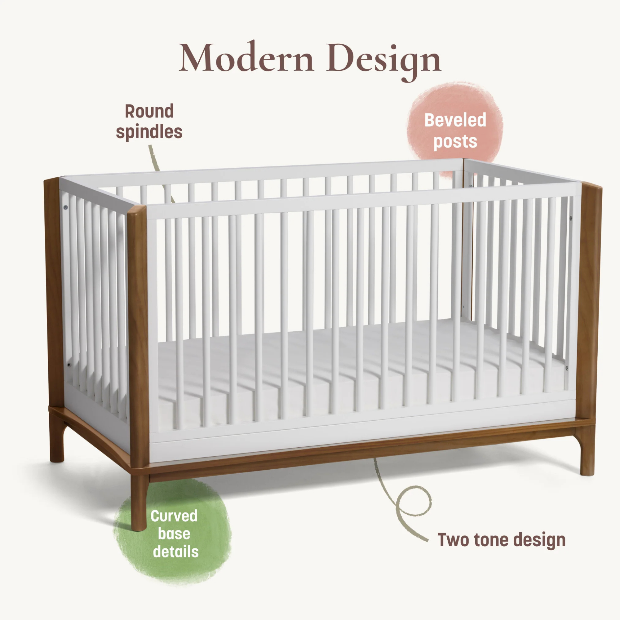 LITTLE SEEDS Laurel Island 4-in-1 Crib