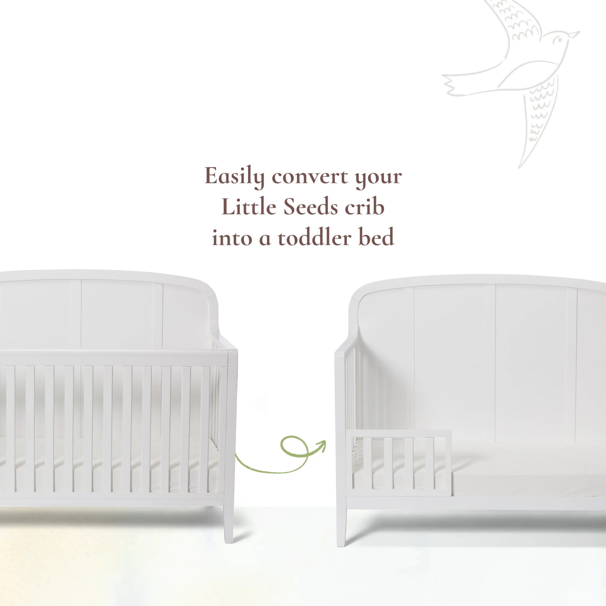 LITTLE SEEDS Laurel Toddler Bed Conversion Kit