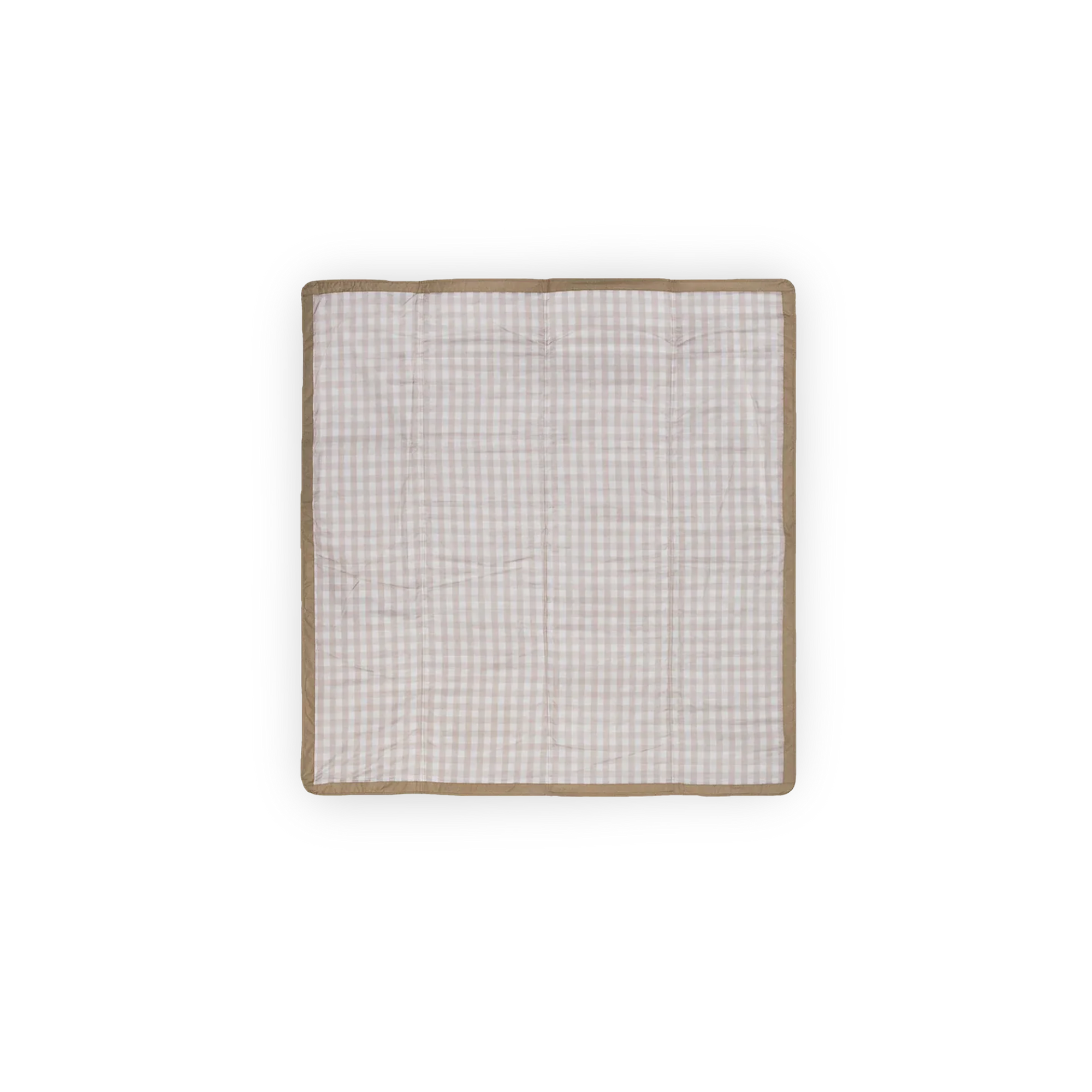 LITTLE UNICORN 5x5 Outdoor Blanket - Beige Buffalo Check