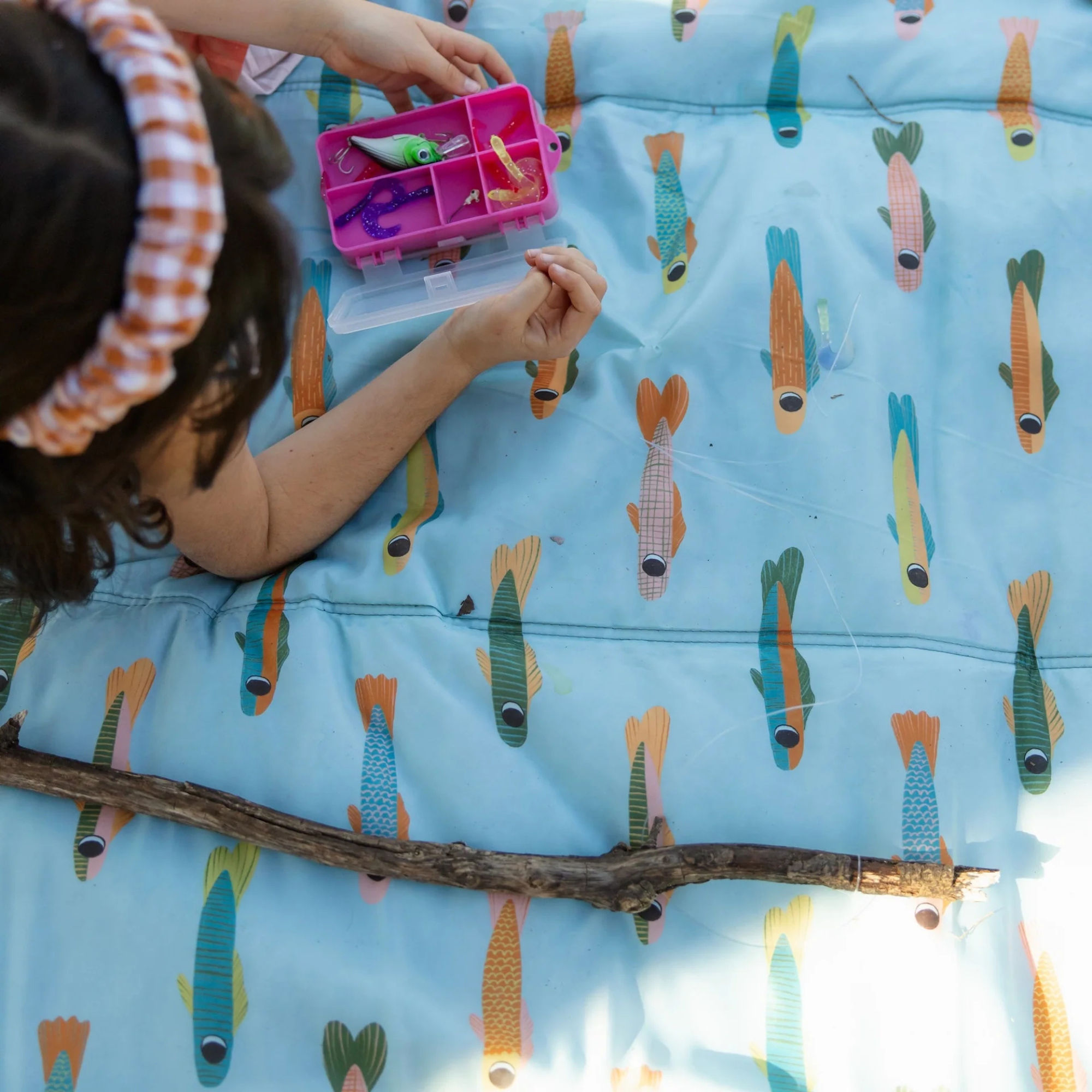 LITTLE UNICORN 5x5 Outdoor Blanket - Minnow Pond
