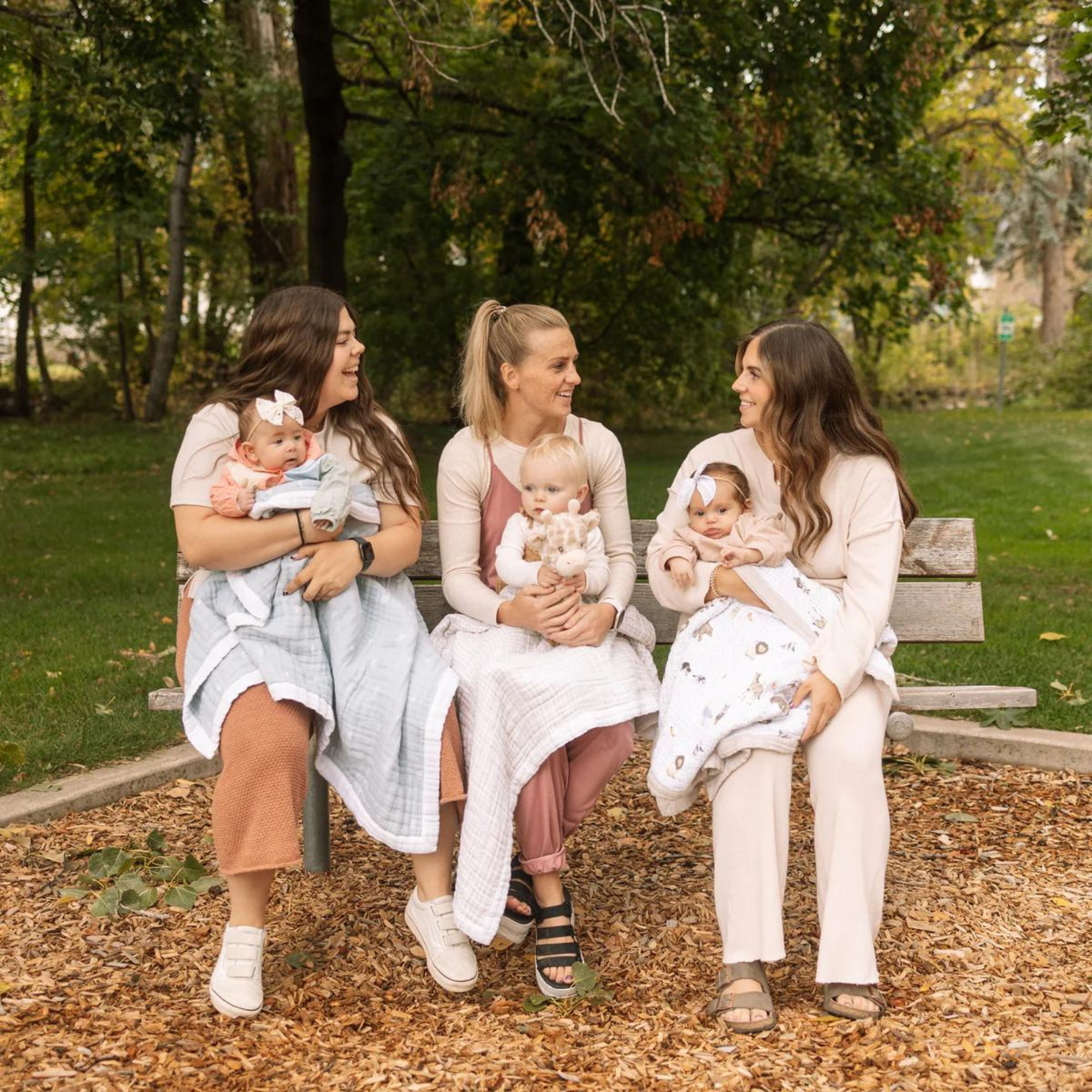 LITTLE UNICORN Cotton Muslin Baby Blanket - Blue Rainbow