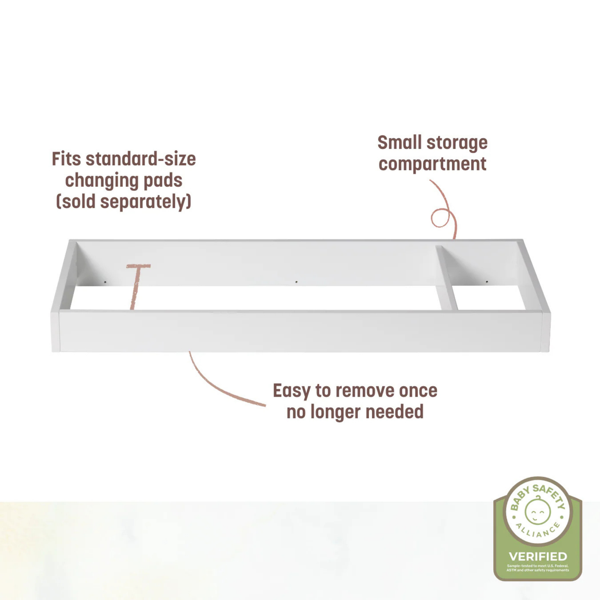 LITTLE SEEDS Laurel / Aster Dresser Topper Changing Tray