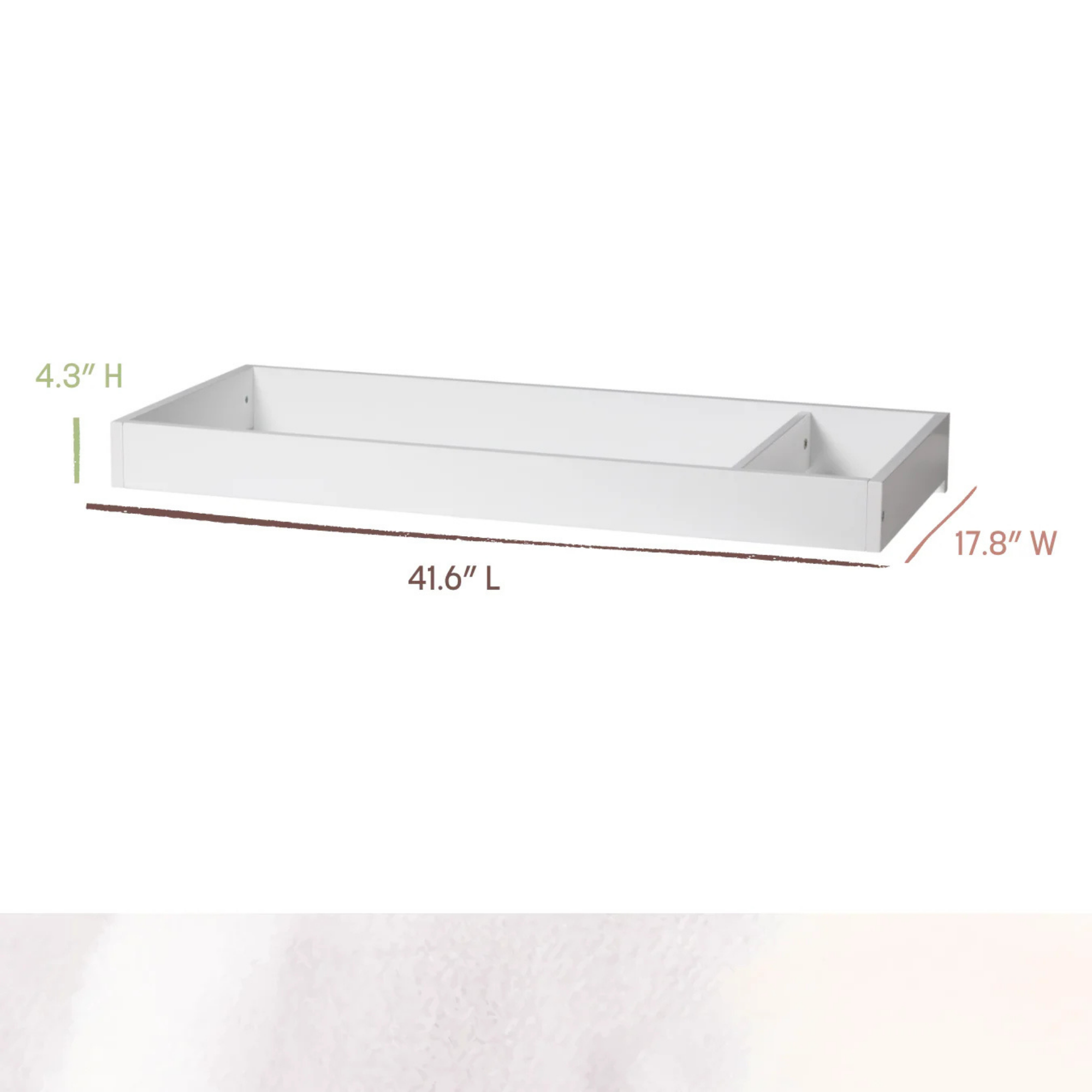 LITTLE SEEDS Laurel / Aster Dresser Topper Changing Tray