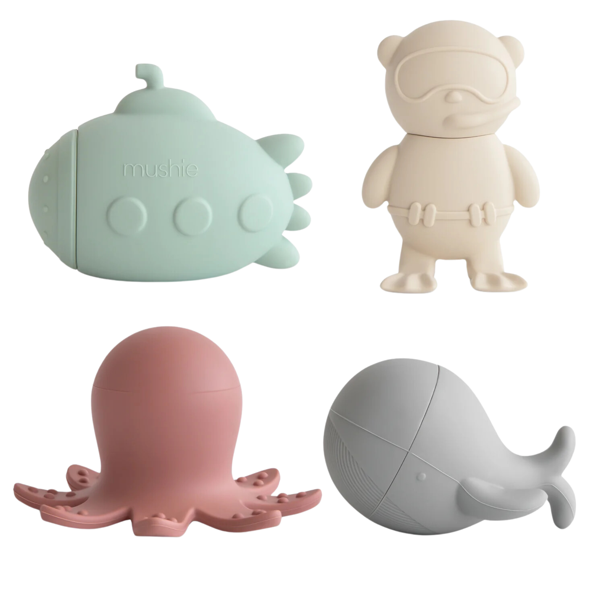 Ensemble de bain anti-moisissure MUSHIE Sealife (lot de 4)