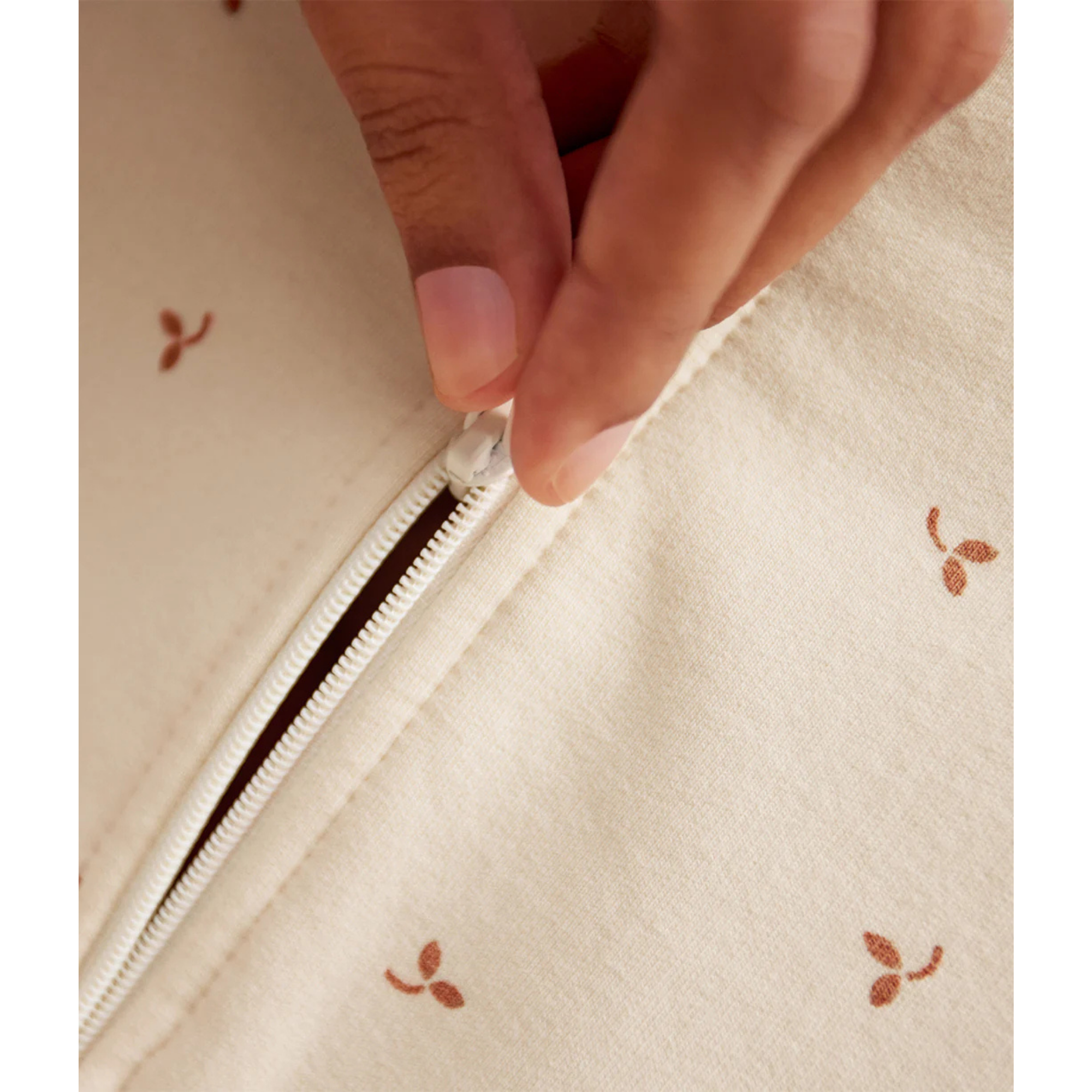 LOVE TO DREAM Swaddle Up Cotton Fleece 1.5Tog - Twigs Oatmeal