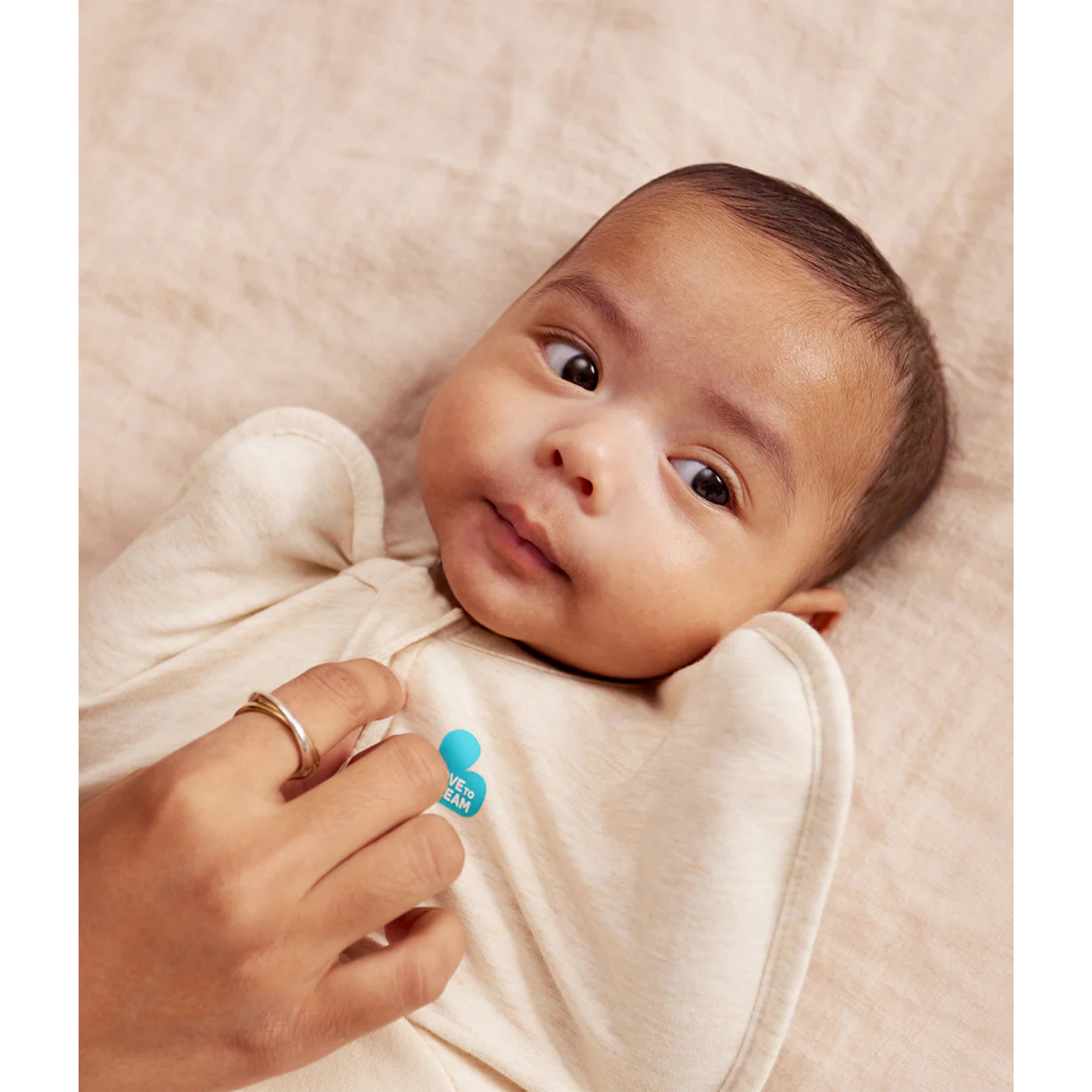 LOVE TO DREAM Swaddle Up Cotton Fleece 1.5Tog - Twigs Oatmeal