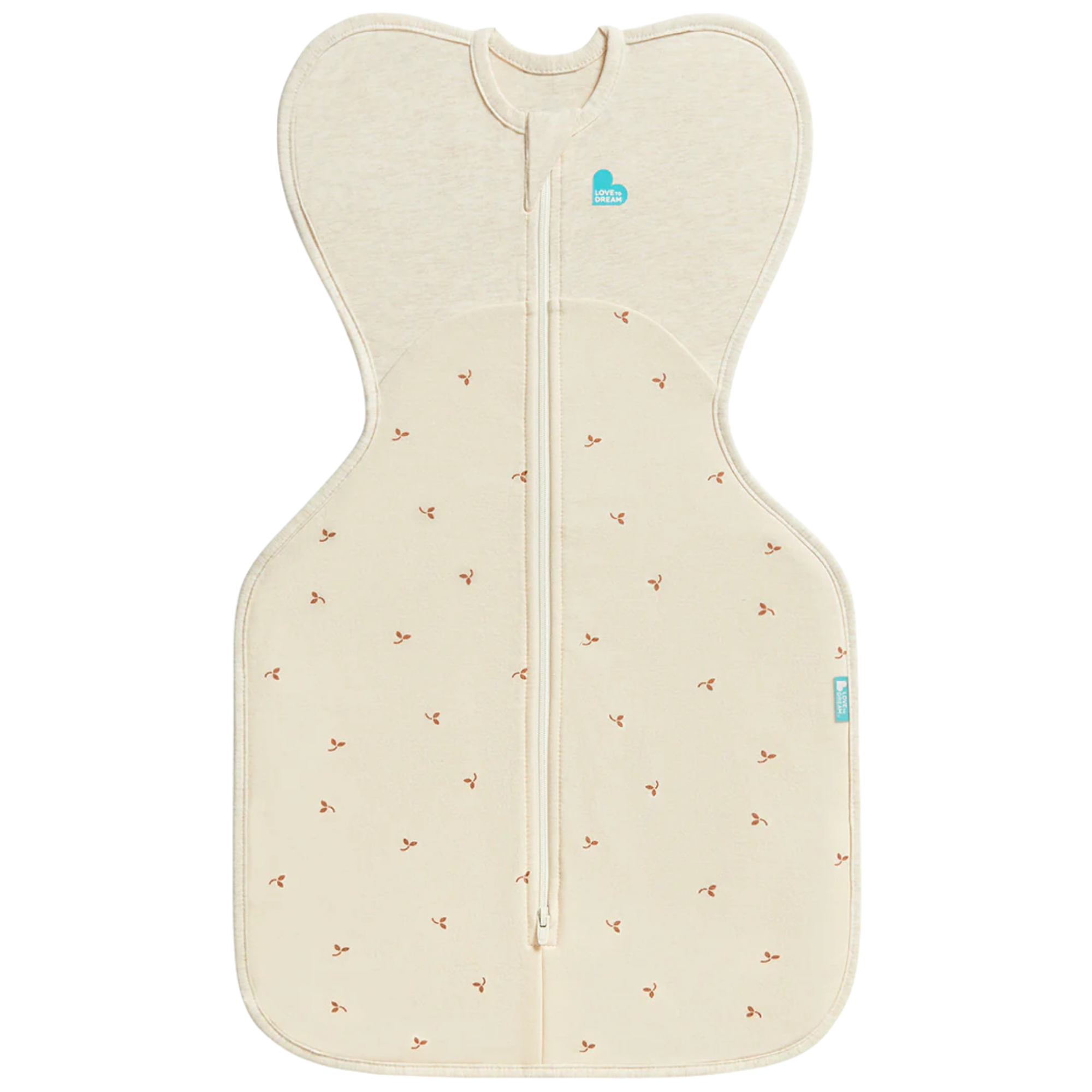 LOVE TO DREAM Swaddle Up Cotton Fleece 1.5Tog - Twigs Oatmeal