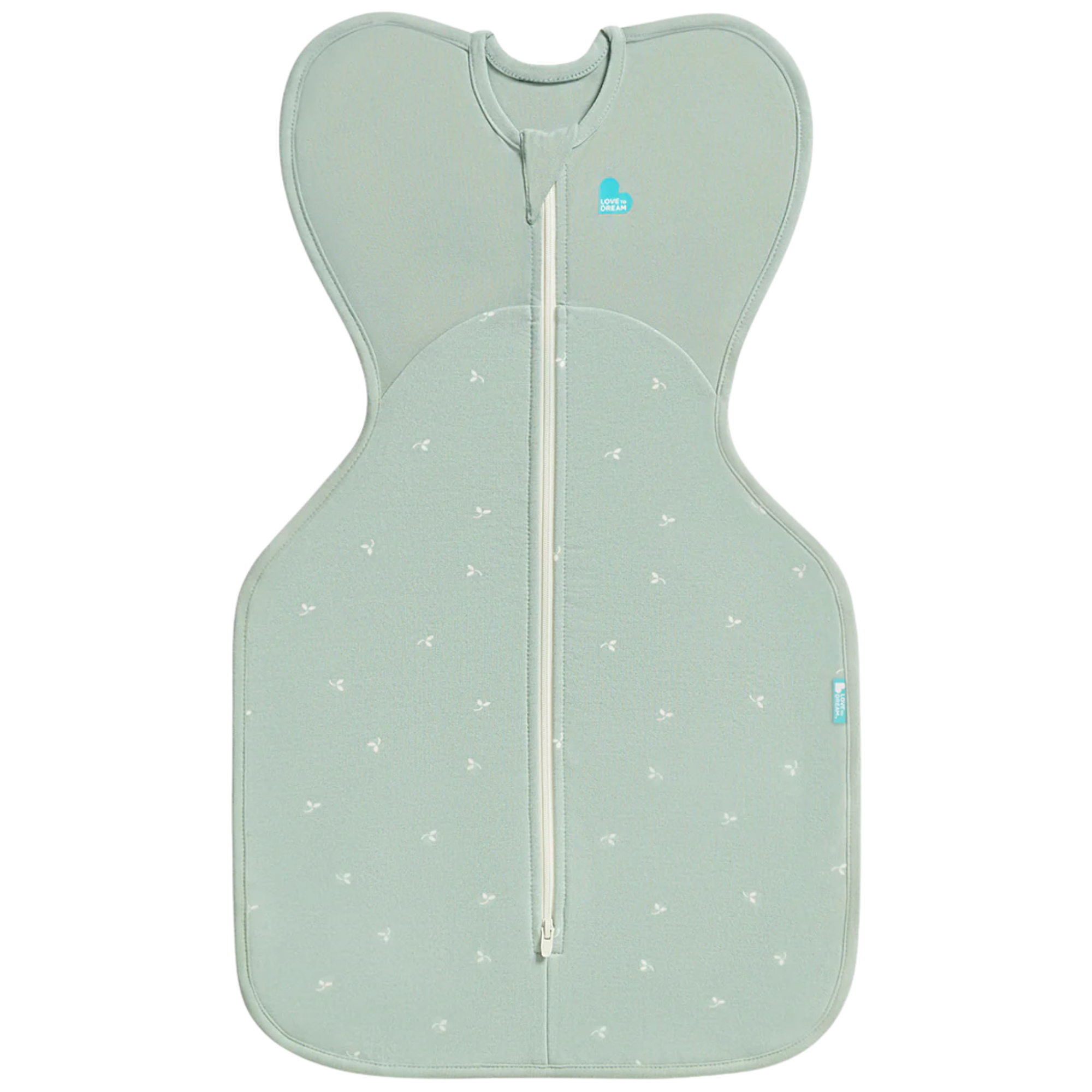 LOVE TO DREAM Swaddle Up Cotton Fleece 1.5Tog - Twigs Olive