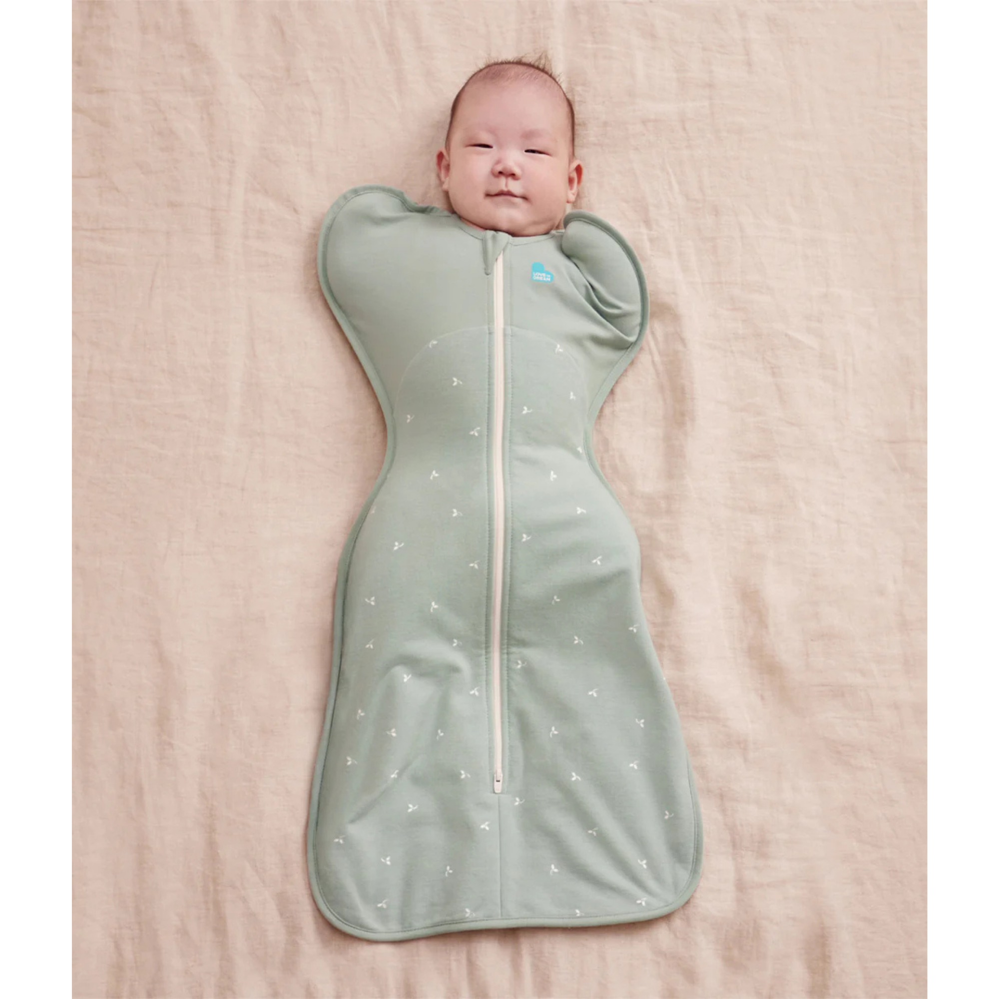 LOVE TO DREAM Swaddle Up Cotton Fleece 1.5Tog - Twigs Olive