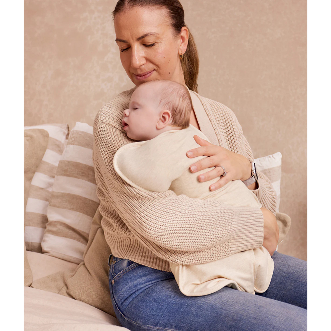 LOVE TO DREAM Swaddle Up Quilted Cotton 2.5Tog - Oatmeal Bees