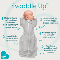 Thumbnail for LOVE TO DREAM Swaddle Up Quilted Cotton 2.5Tog - White Dreamer