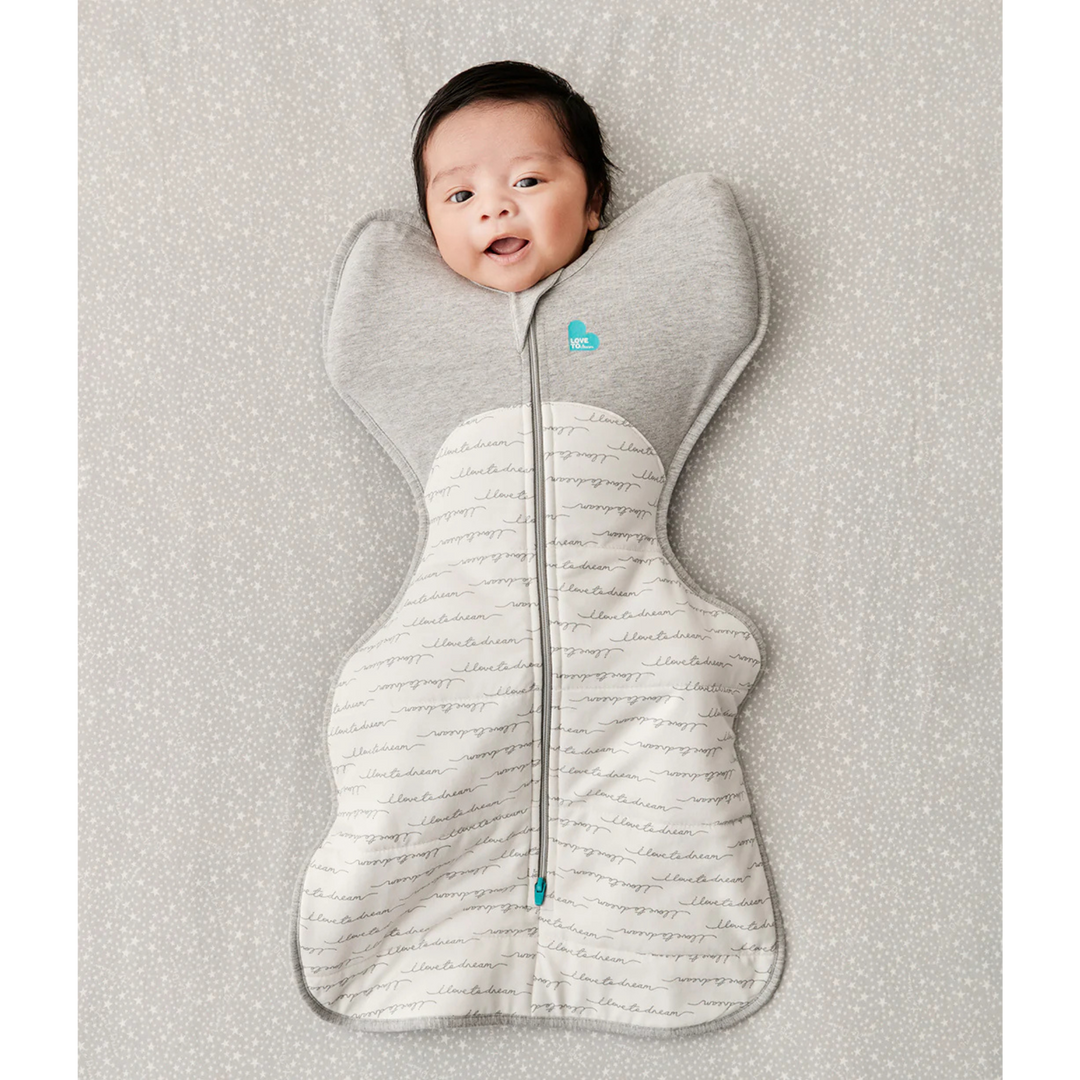 LOVE TO DREAM Swaddle Up Quilted Cotton 2.5Tog - White Dreamer