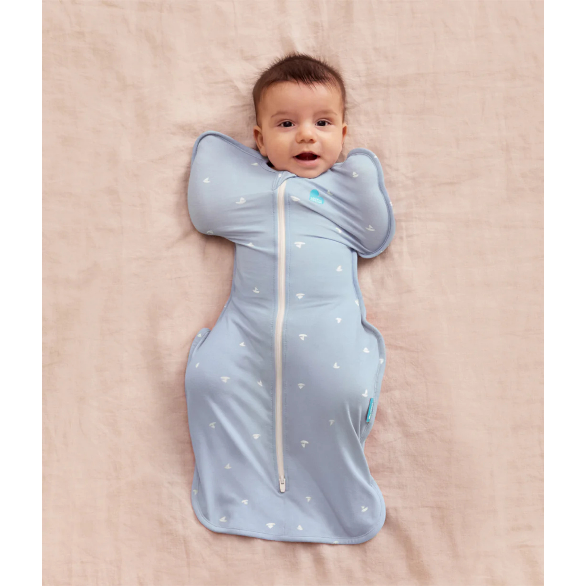 LOVE TO DREAM Swaddle Up Silky-Lux Bamboo 1T - Boats