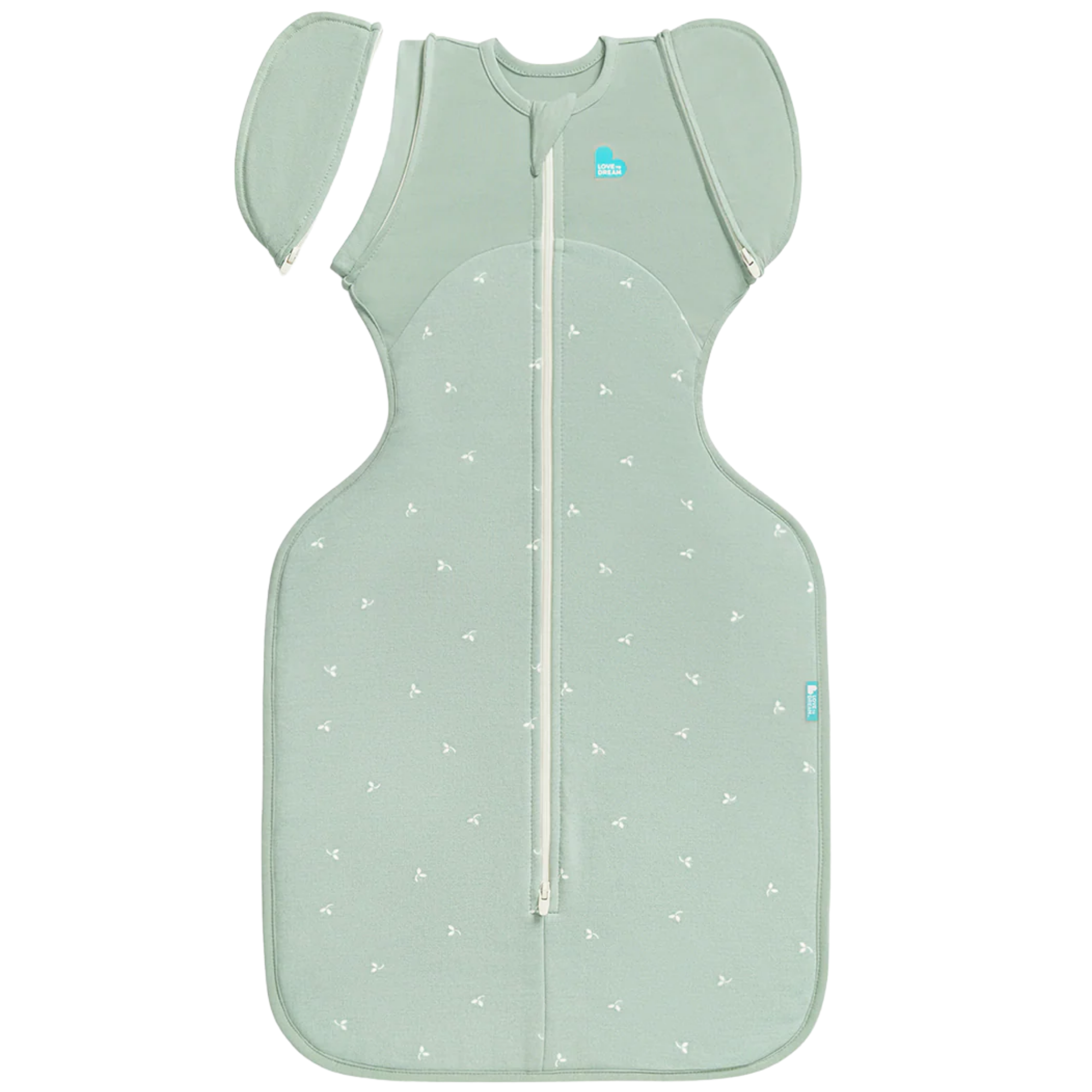 LOVE TO DREAM Swaddle Up Transition Bag 1.5Tog - Olive Twig