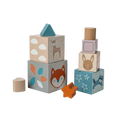 MARY MEYER Leika Wooden Nesting + Stacking Blocks