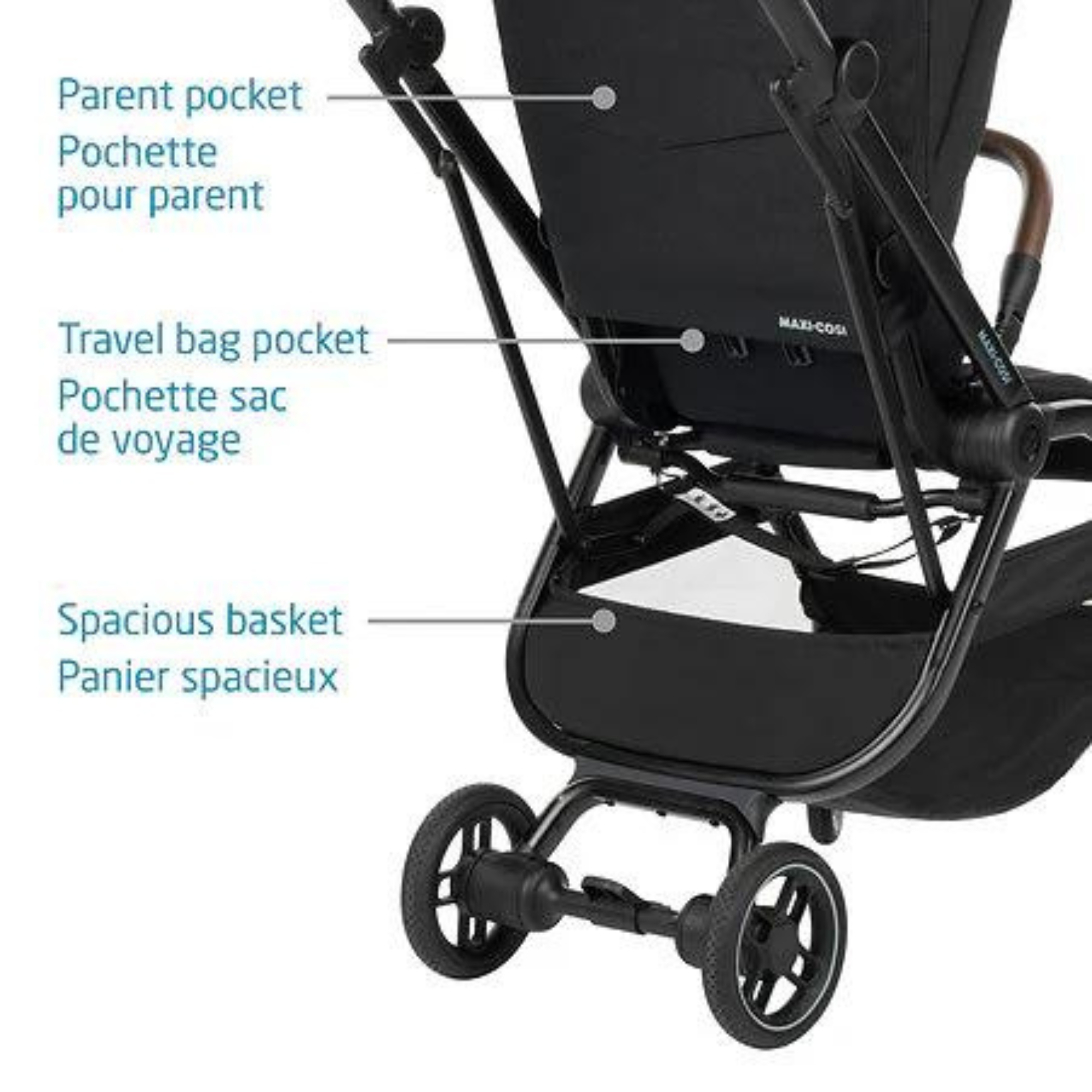 MAXI COSI Leona Stroller - Essential Black