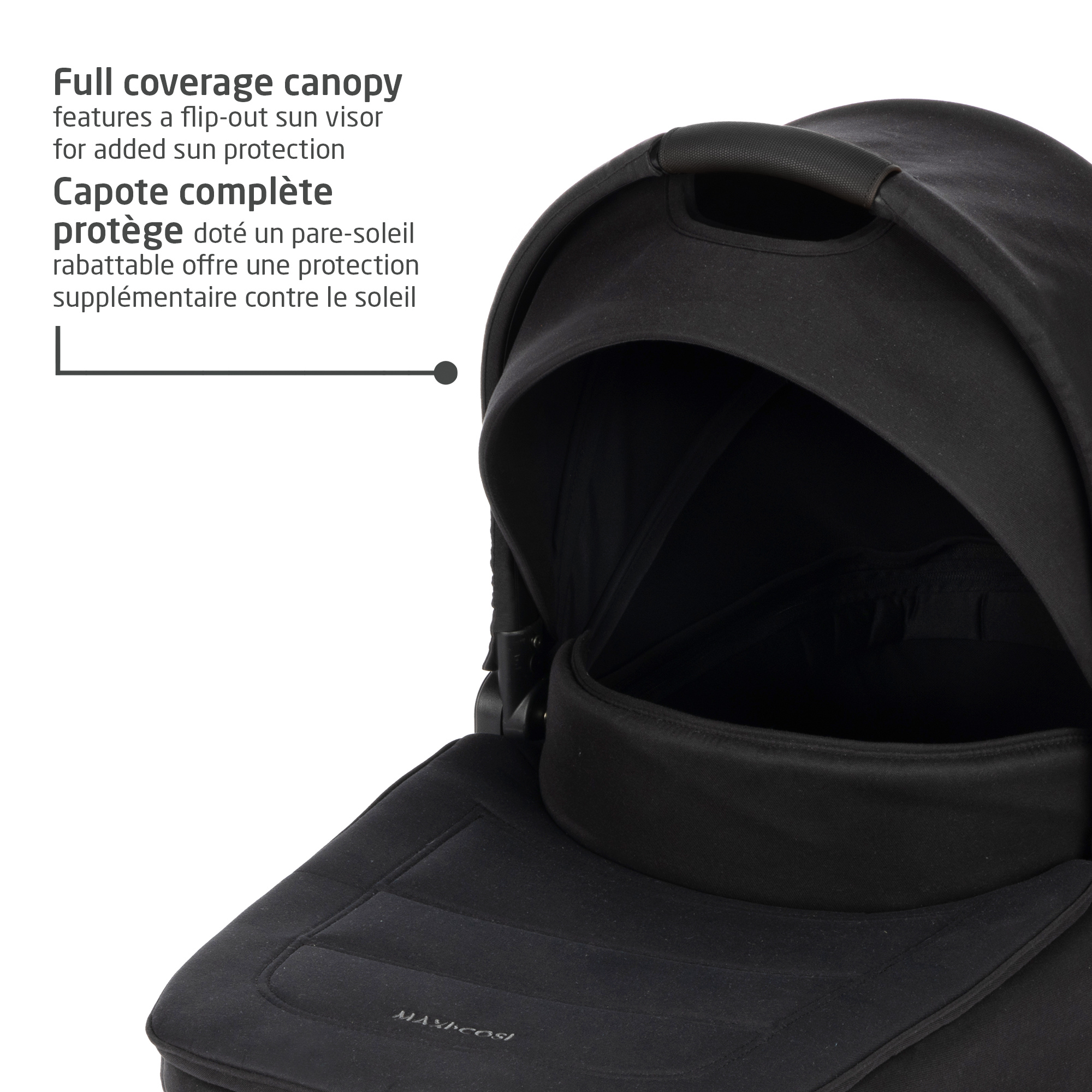 MAXI COSI Oria Bassinet Carry Cot - Twillic Black