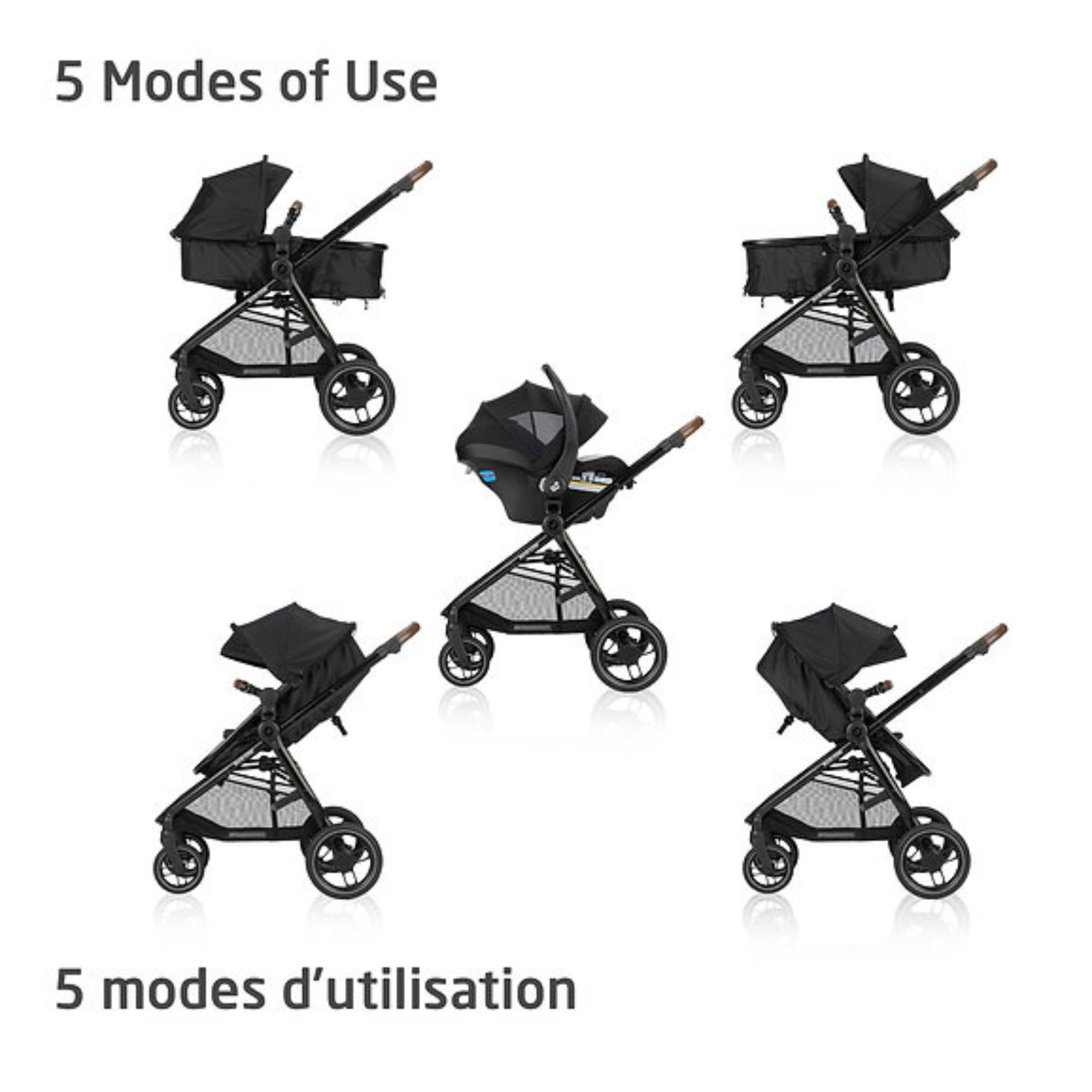 MAXI COSI Zelia Luxe Système de voyage modulaire 5-en-1