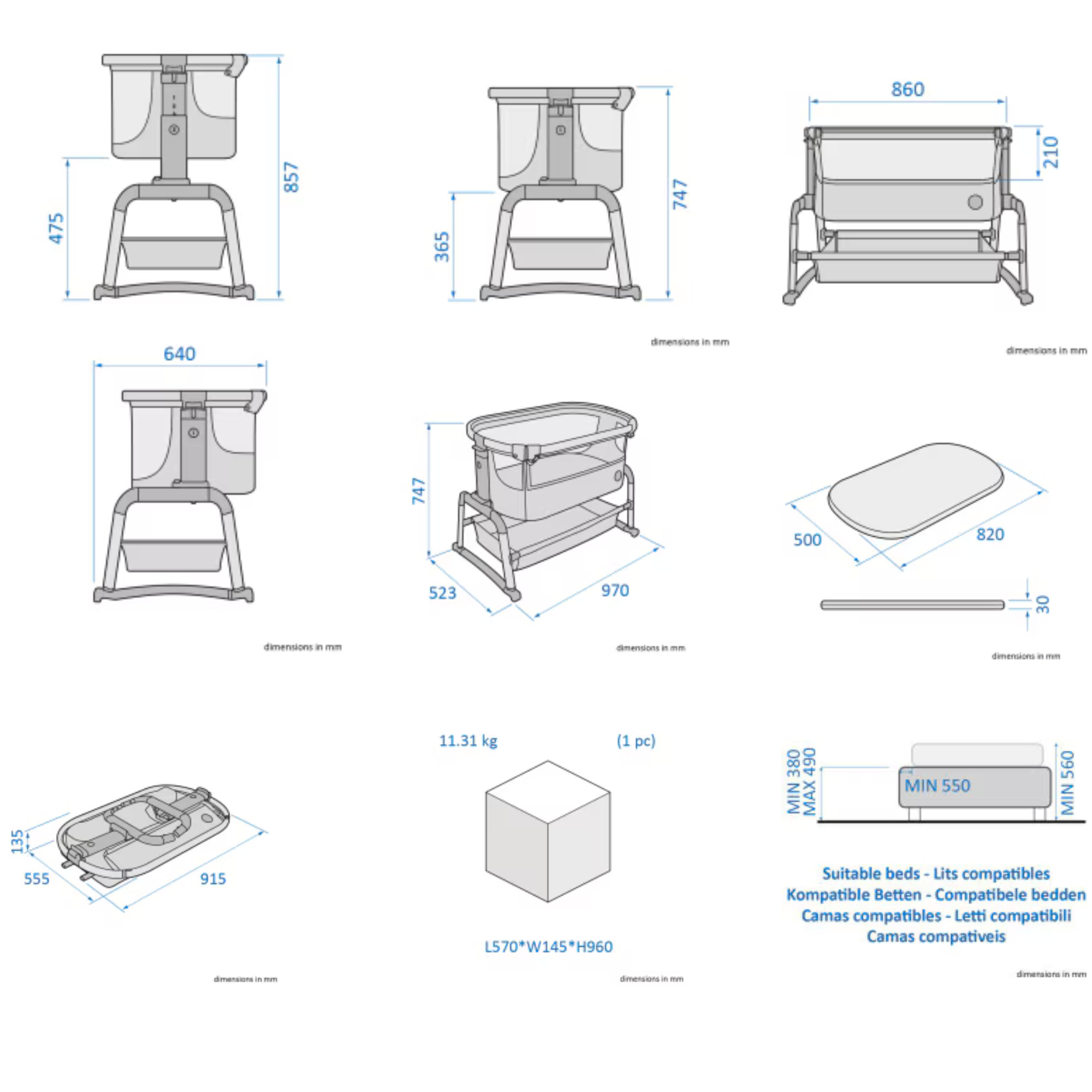 MAXI COSI Iora Bedside Bassinet