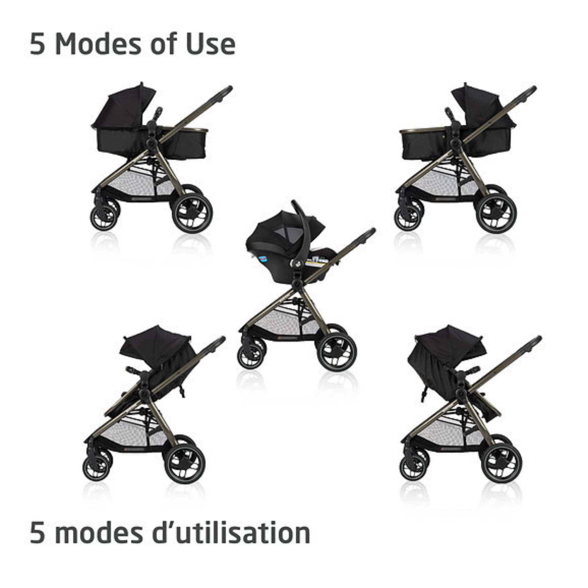 MAXI COSI Zelia Luxe Système de voyage modulaire 5-en-1