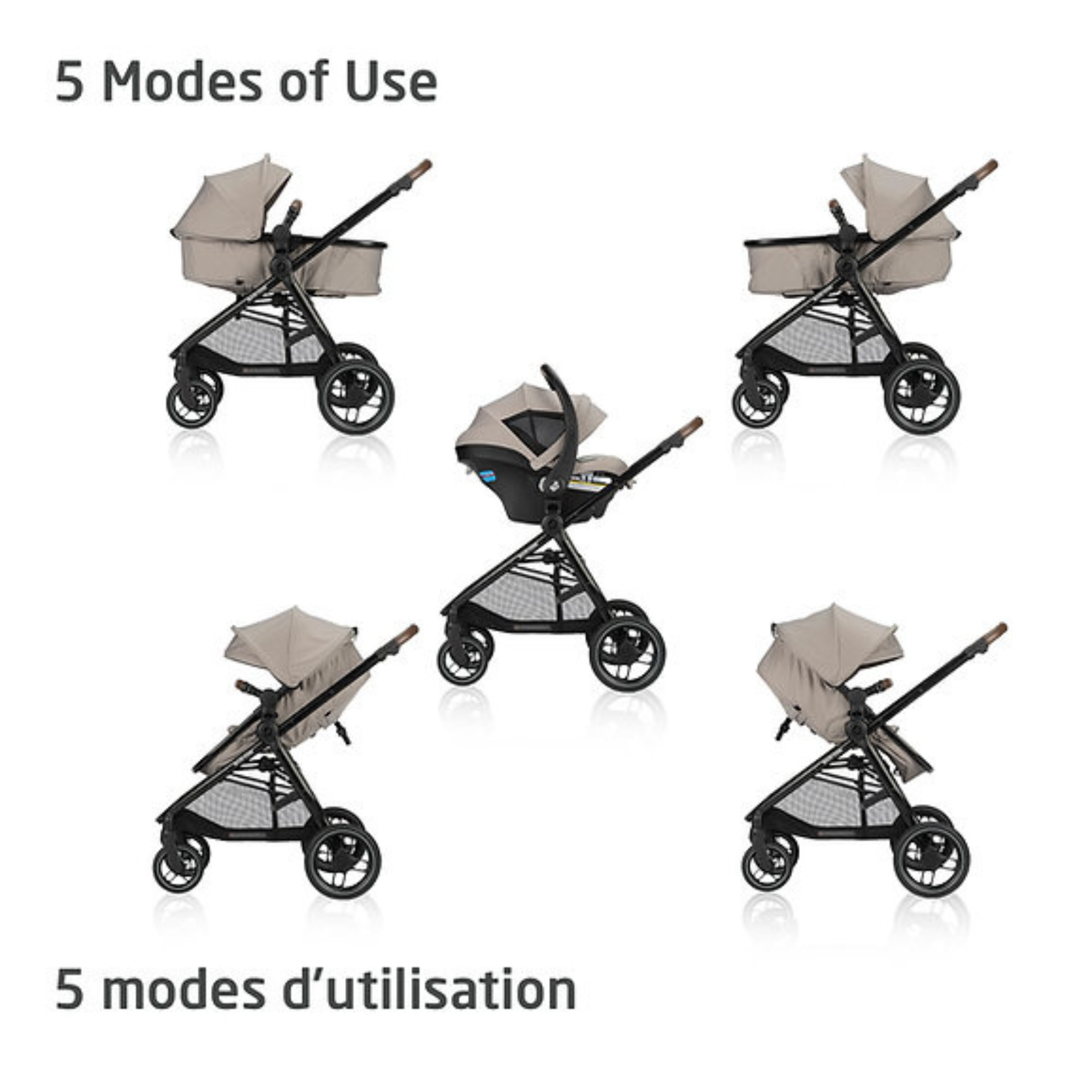 MAXI COSI Zelia Luxe Système de voyage modulaire 5-en-1