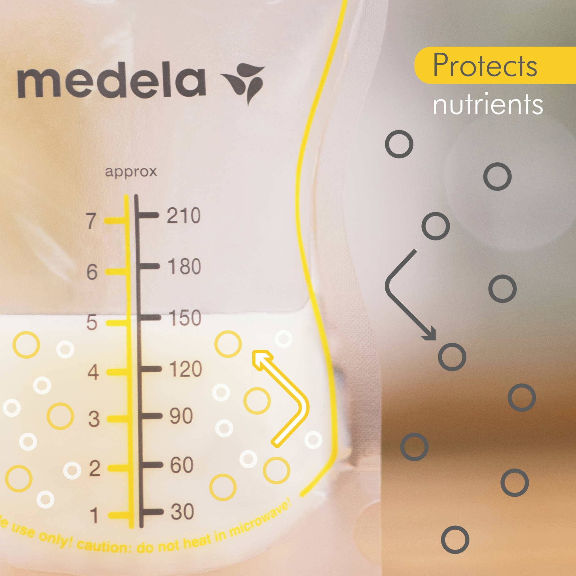 MEDELA Easy Pour Breast Milk Storage Bags (50pk)
