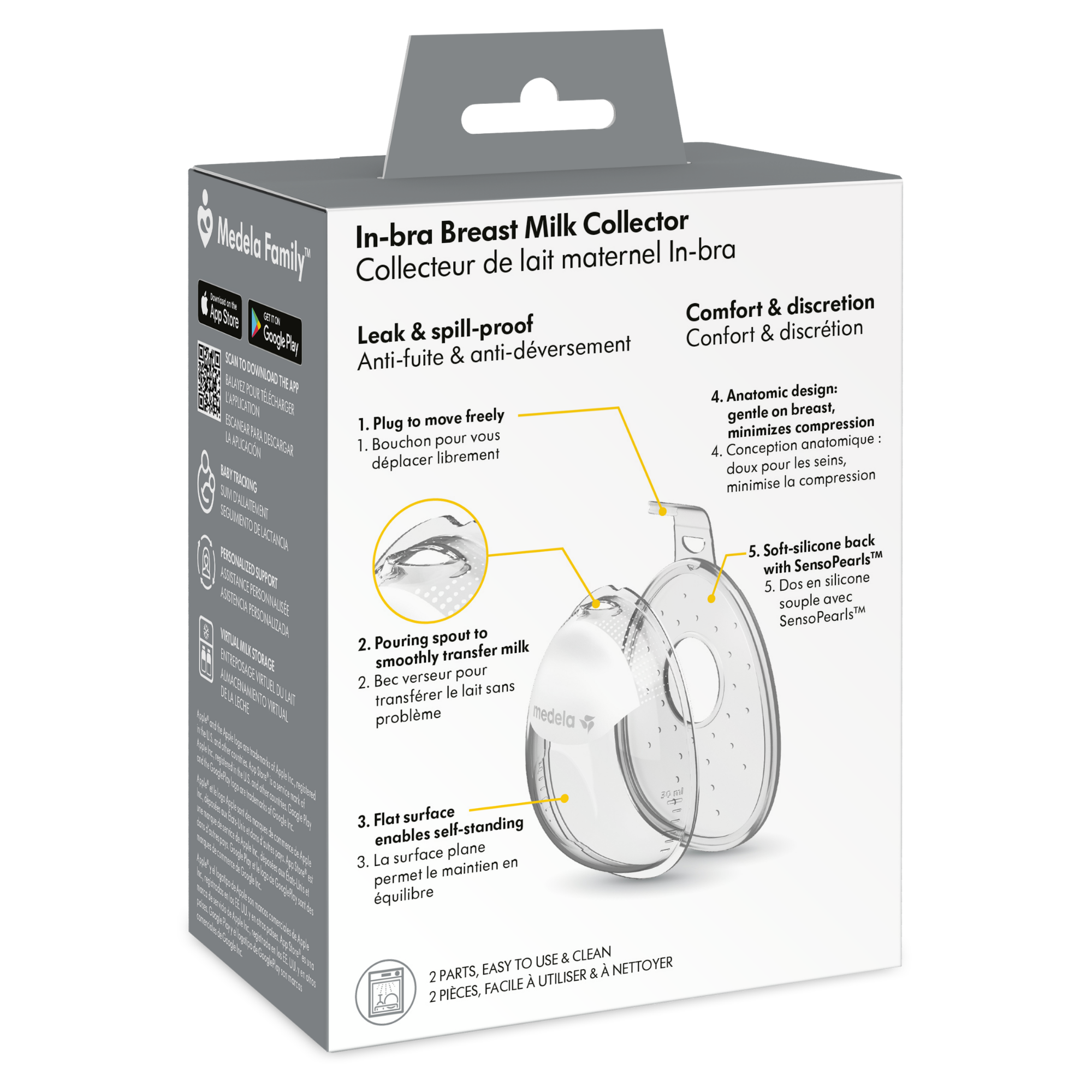 MEDELA In-Bra Breast Milk Collector (2-Pack)