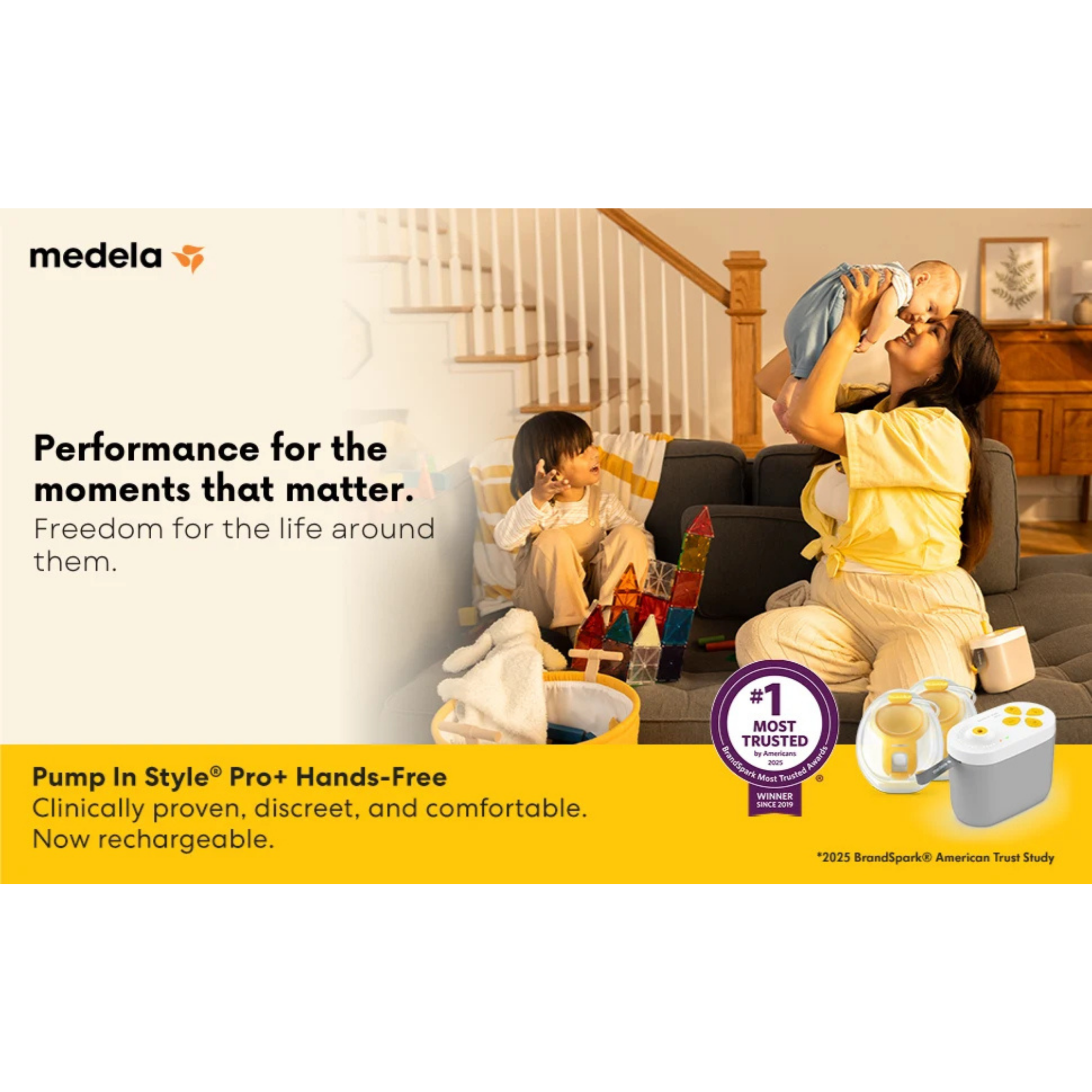 MEDELA Pump in Style Pro+ Hands-Free Breast Pump