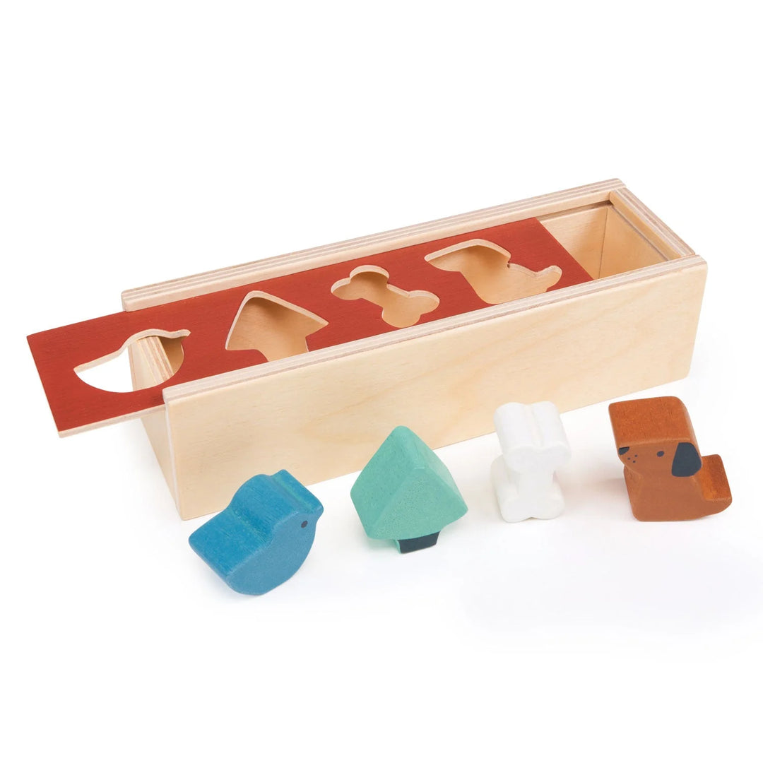 Boîte de tri de formes d'animaux de compagnie MENTARI