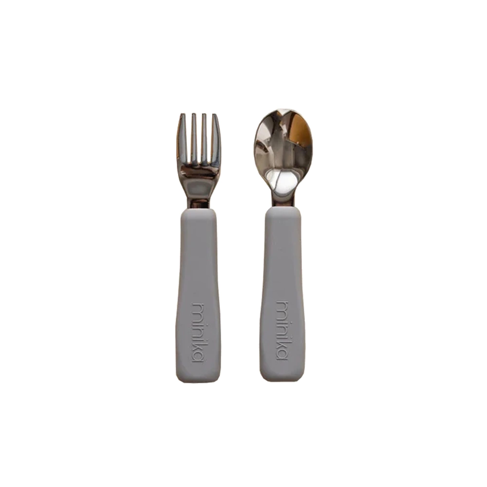 MINIKA Fork and Spoon Set - Stone