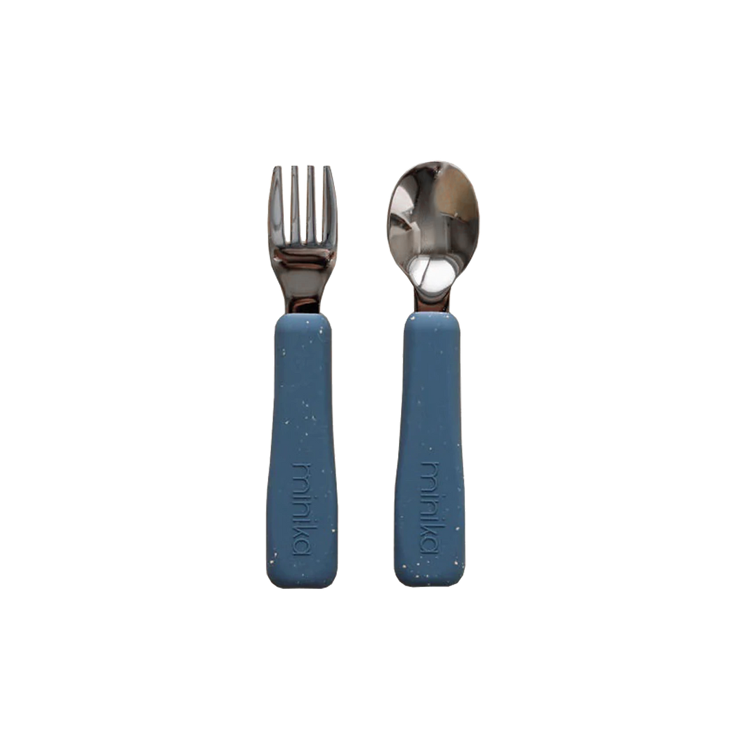 MINIKA Fork and Spoon Set - Indigo