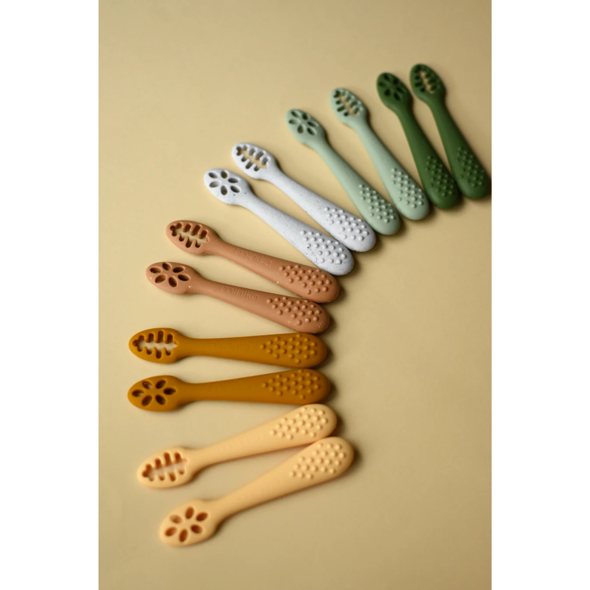 Cuillères d'apprentissage MINIKA (lot de 2)