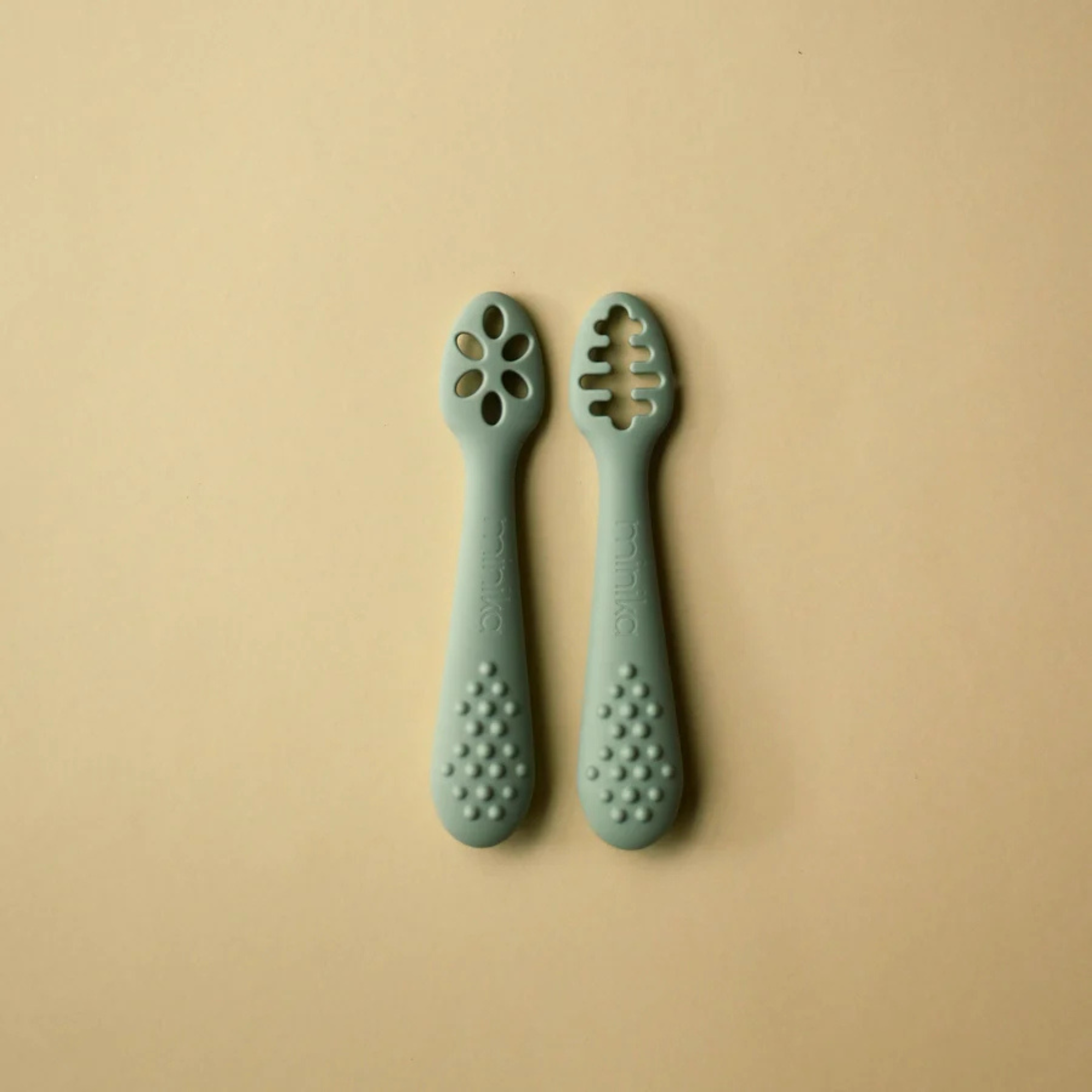 Cuillères d'apprentissage MINIKA (lot de 2)