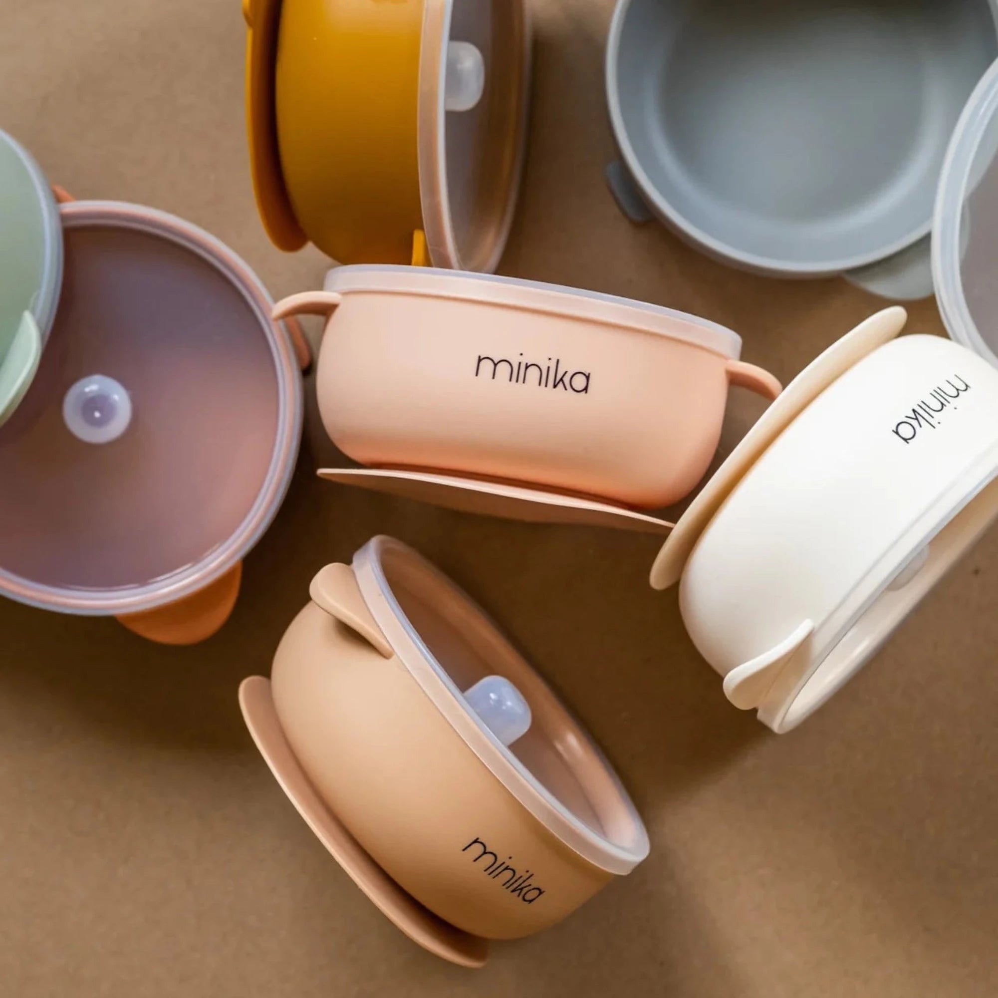 MINIKA Silicone Bowl With Lid - Indigo