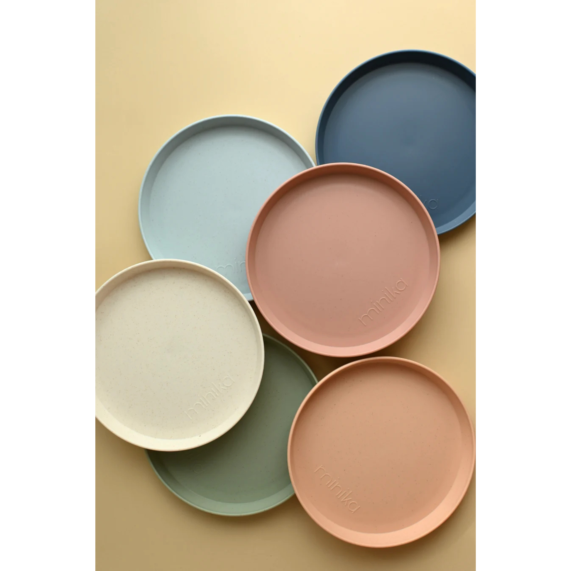 MINIKA Wheat Straw Plate - Almond